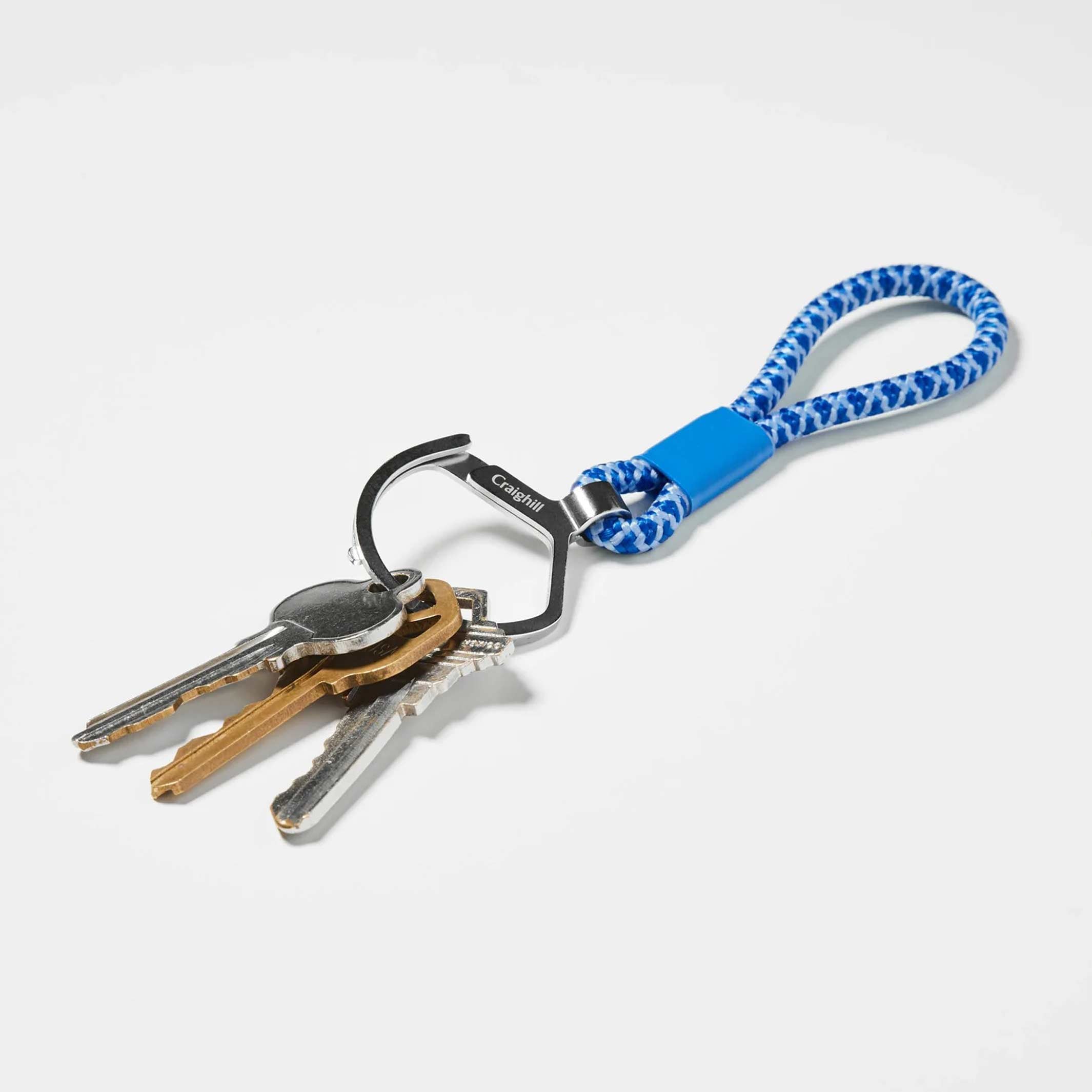 ROPE SPLIT RING - Schlüsselanhänger Kornblumen-Blau | Craighill