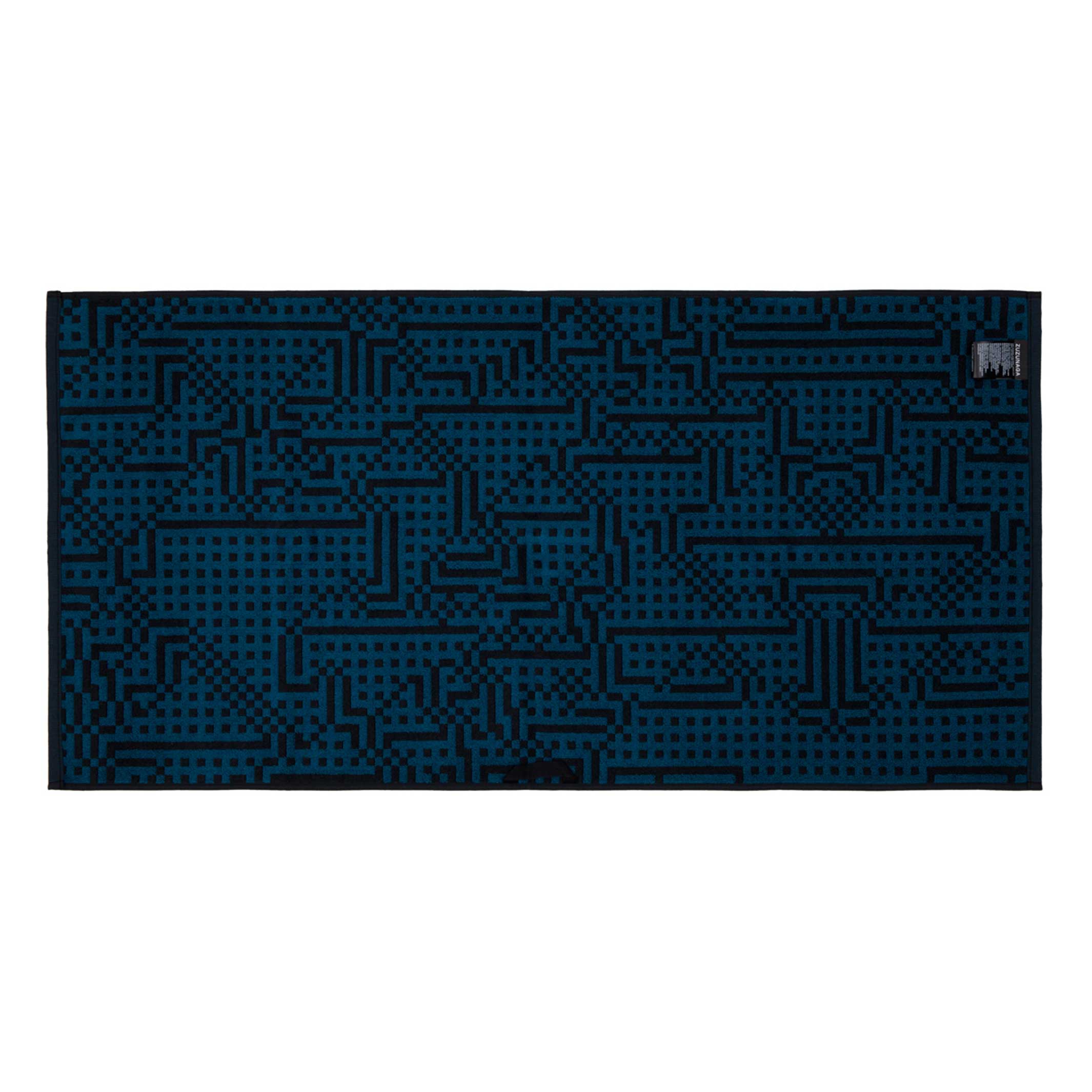 ROUTE - Dark Blue Towel - Bitmap Collection - 50x100 cm | Cristian Zuzunaga