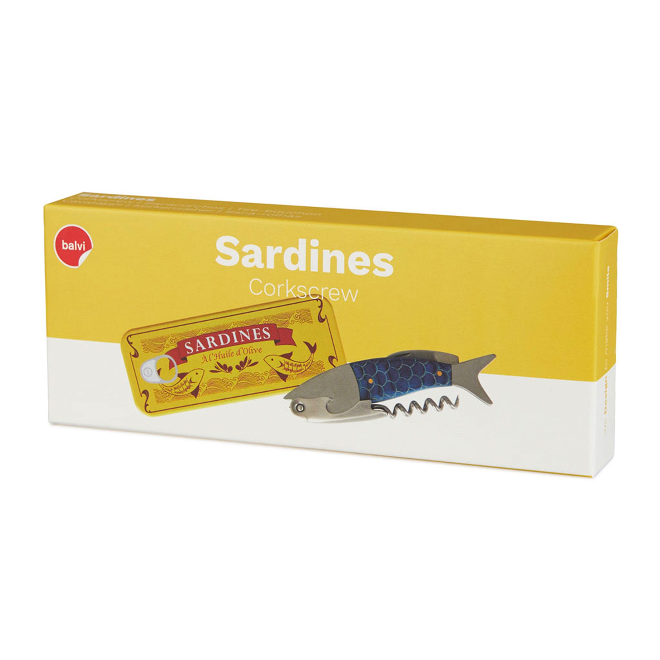 SARDINES - Corkscrew in the shape of a sardine | Balvi