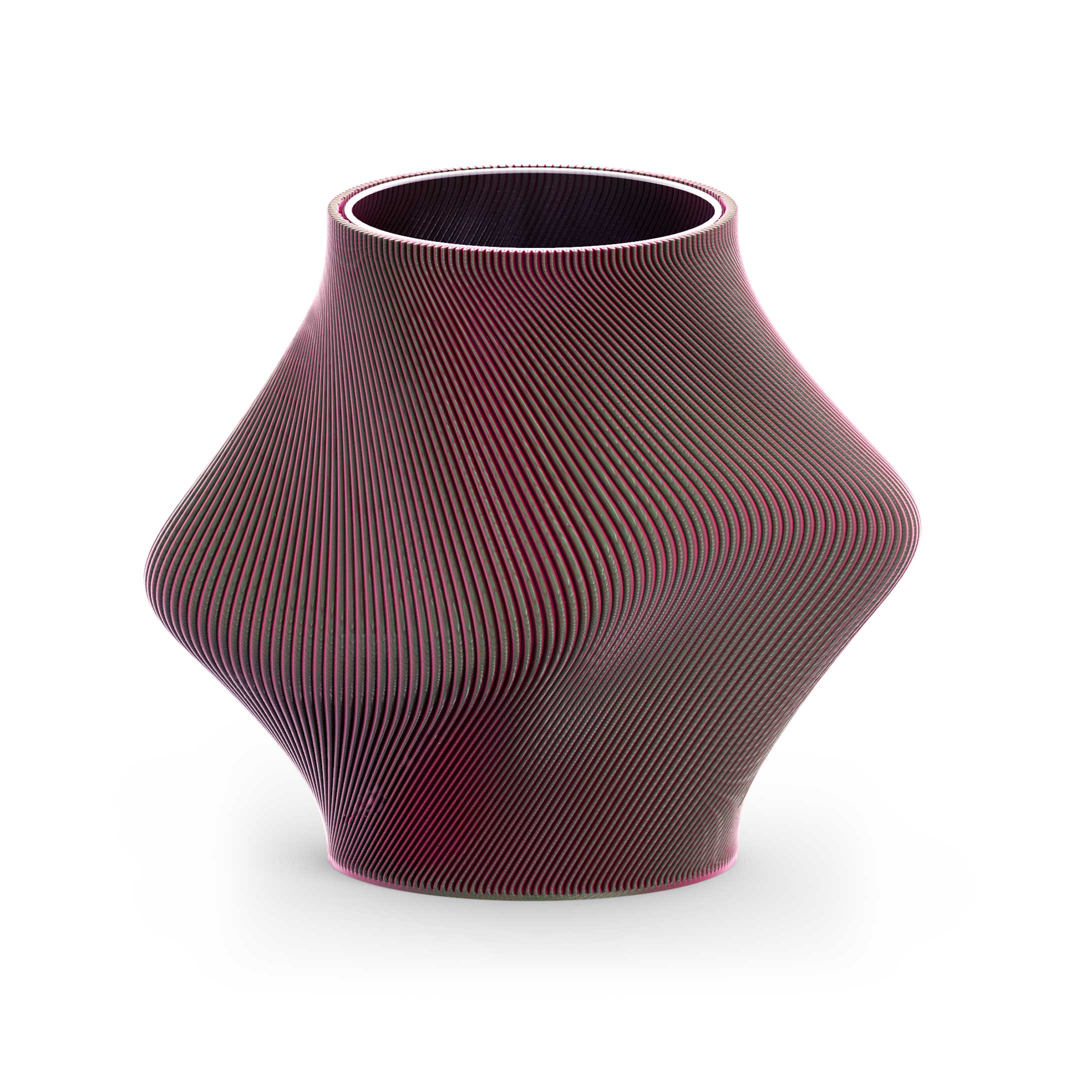 BLOZ VASE Watermelon | 3D printed VASE with inner glass vase | 20 cm high | Sheyn