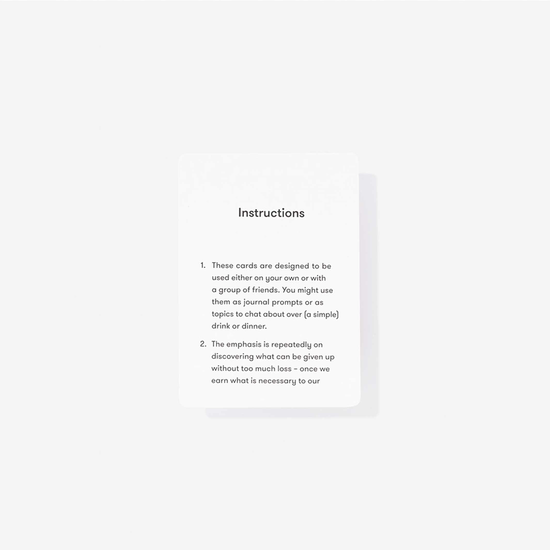 SIMPLICITY CARDS | KARTENSPIEL für mehr Gelassenheit, Ruhe & Klarheit | English Edition | The School of Life