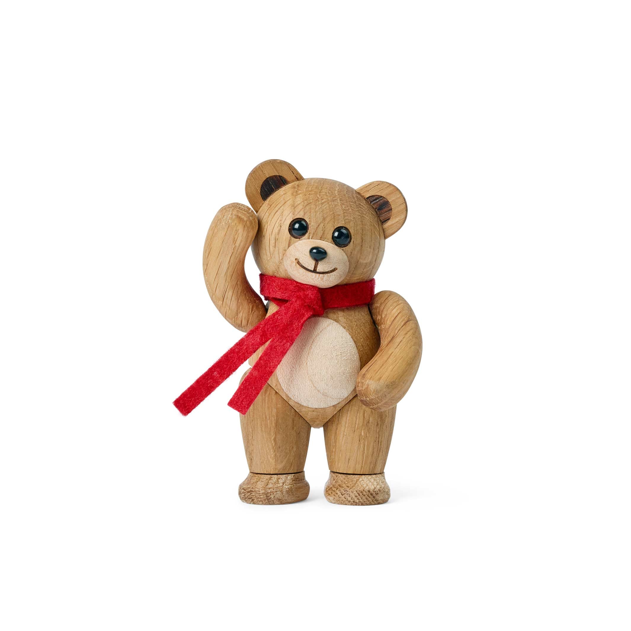 Wooden Teddy Bear Sneeze – Oak · 10 cm | Thor Høy · Spring