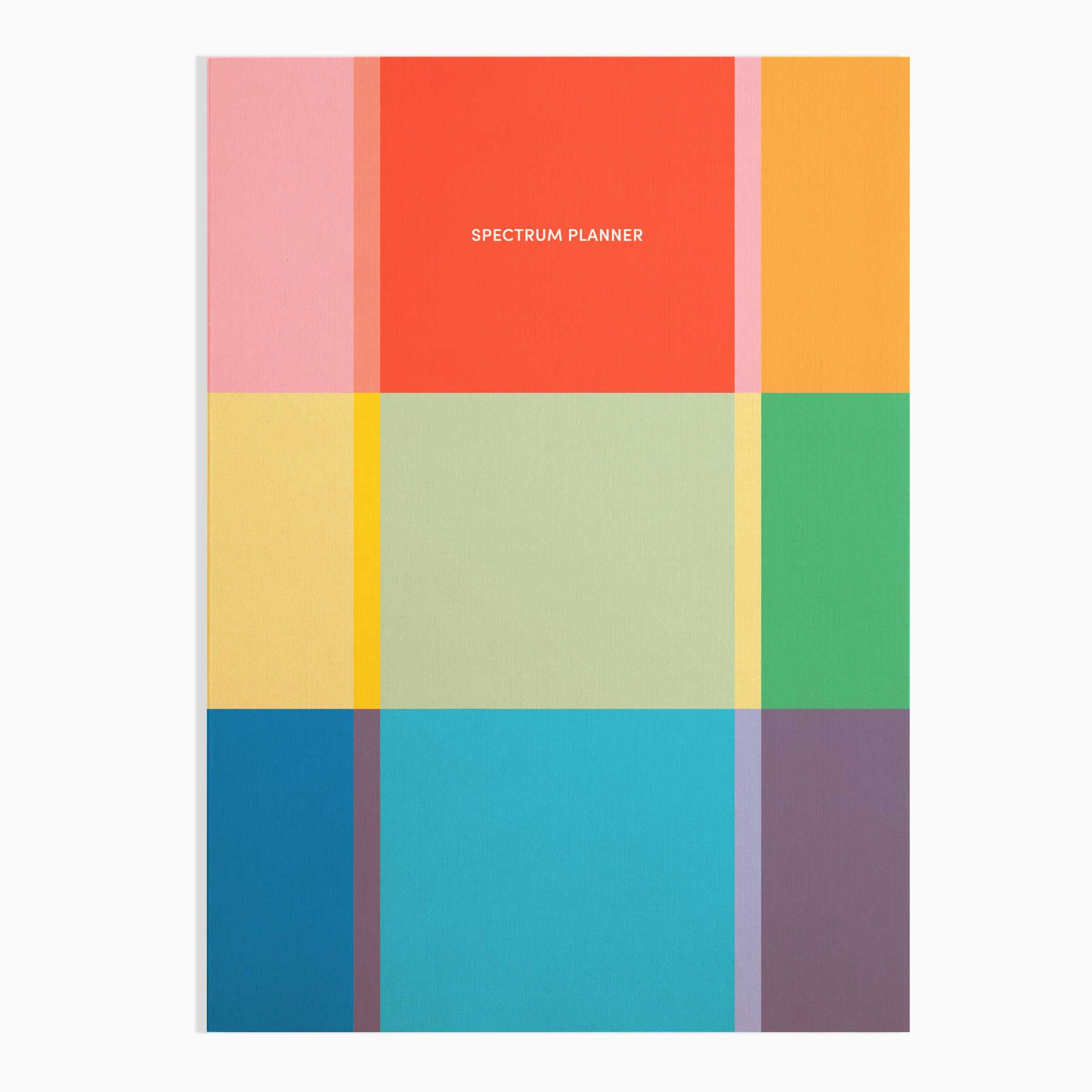 RAINBOW SPECTRUM PLANNER | un-dated ANNUAL PLANNER & DIARY | 256 pages | Poketo