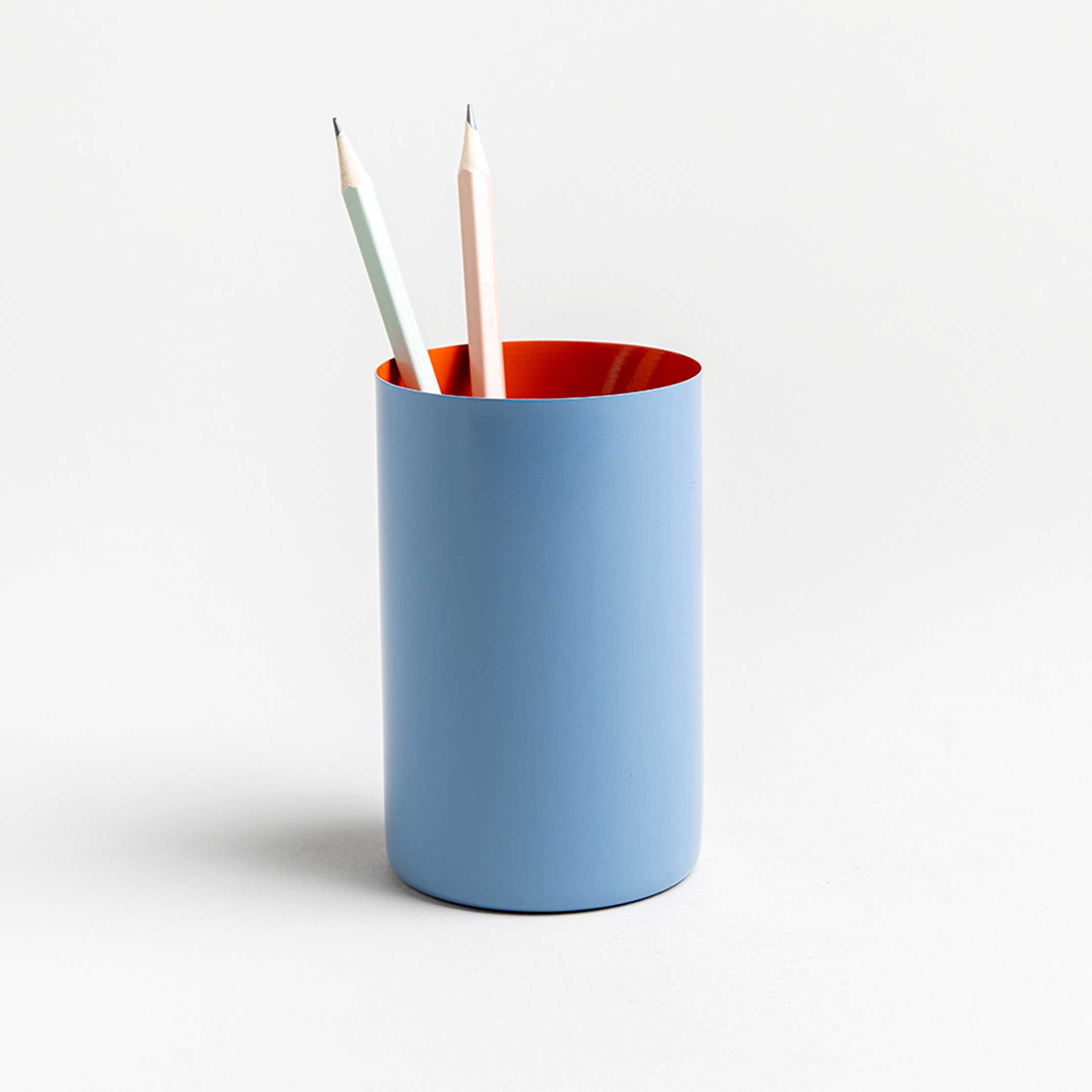 TWO TONE Pencil holder - stahlblau-oranger STIFTEHALTER - Two Tone Kollektion | Somewhere