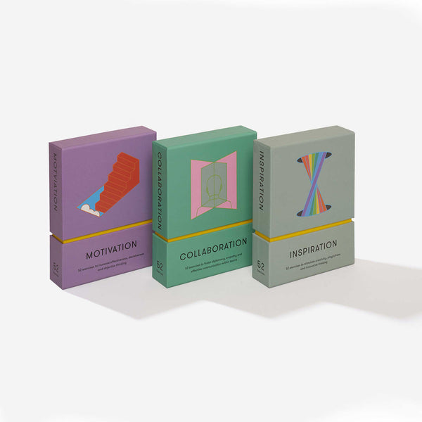 STRATEGY Card Set | MOTIVATION, COLLABORATION, INSPIRATION | Set of 3 | The School of Life