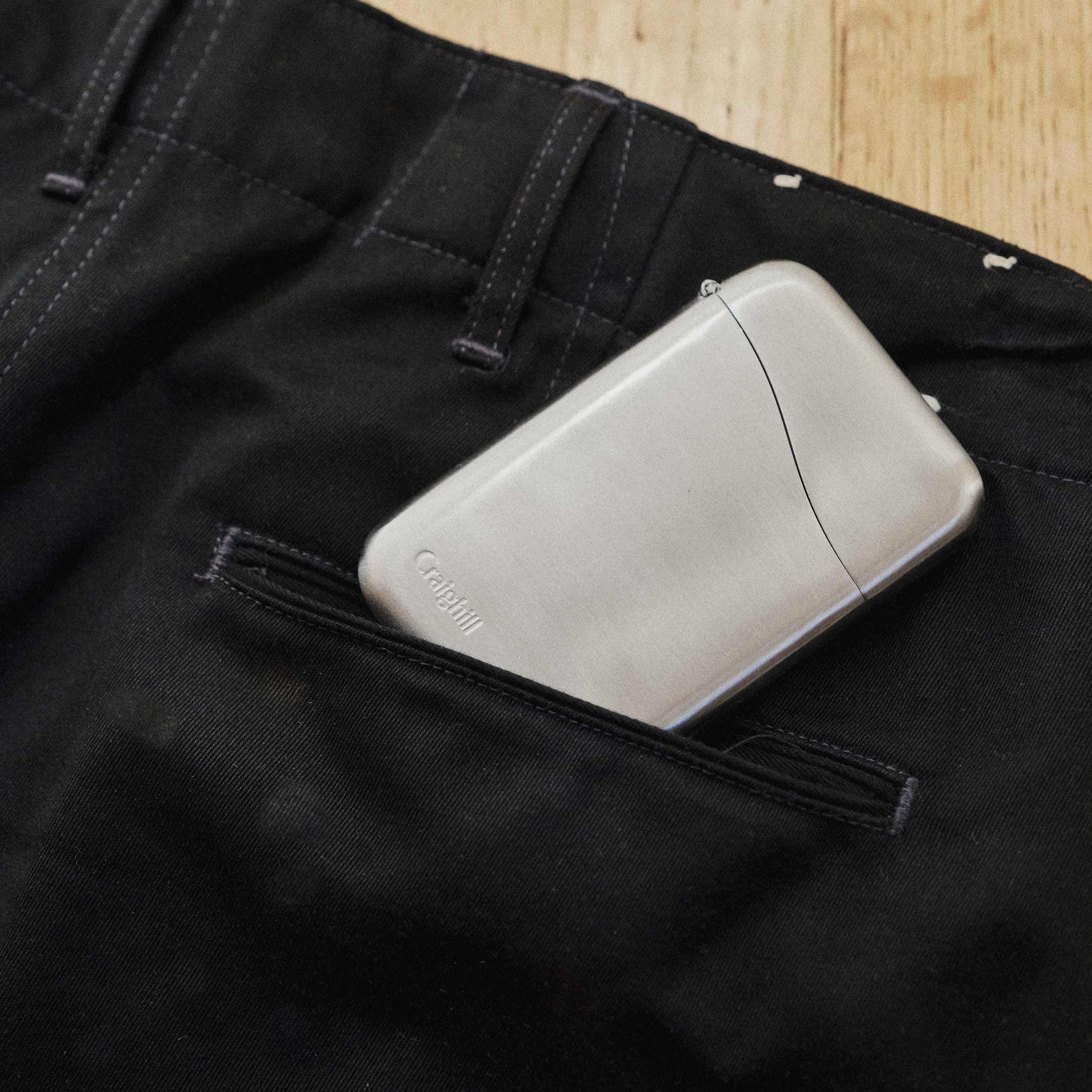 SUMMIT | CARD CASE | Silver Stainless Steel | Craighill