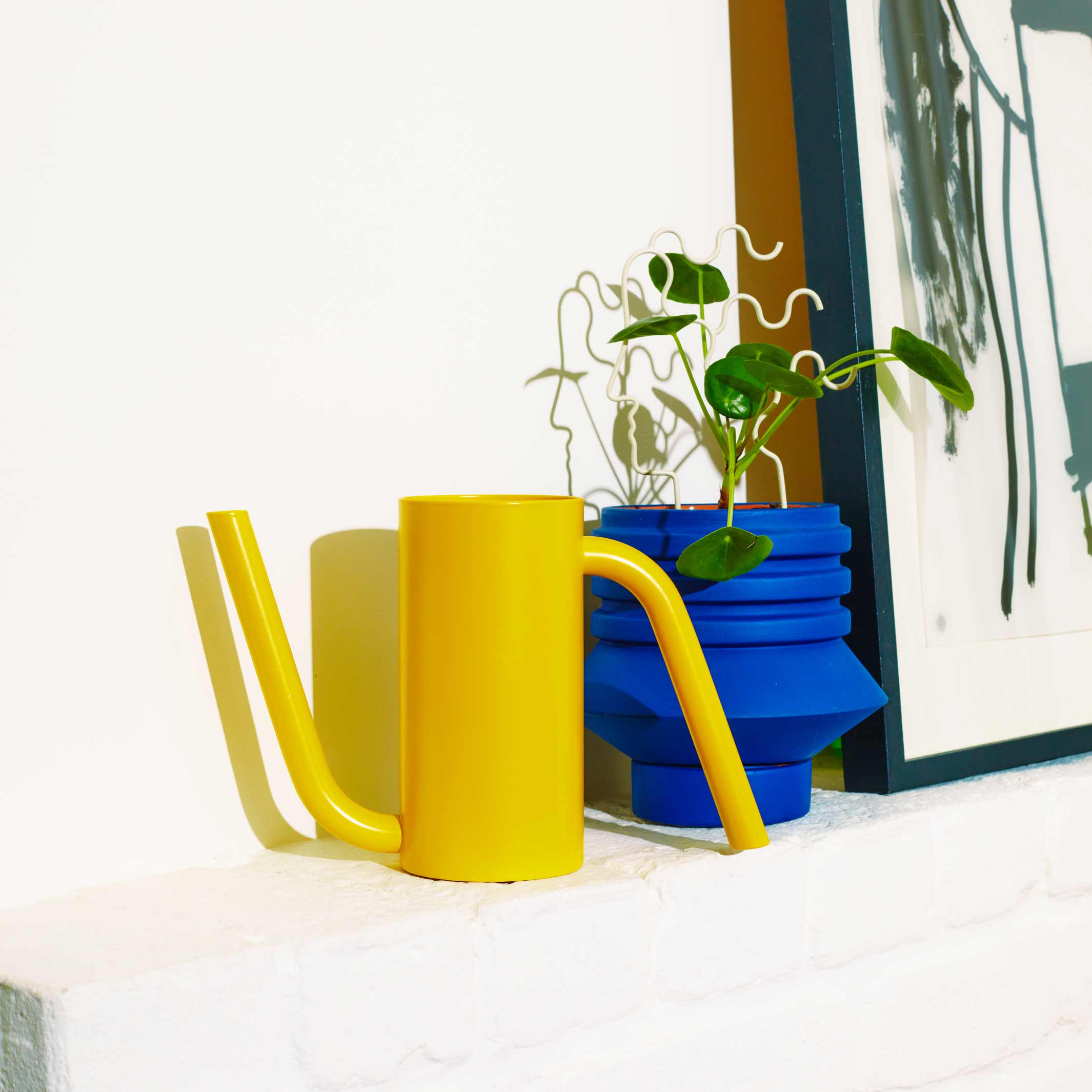 TANGO Watering Can Yellow | Small holds 18.6 oz | Henry Julier & Pete Oyler | Areaware