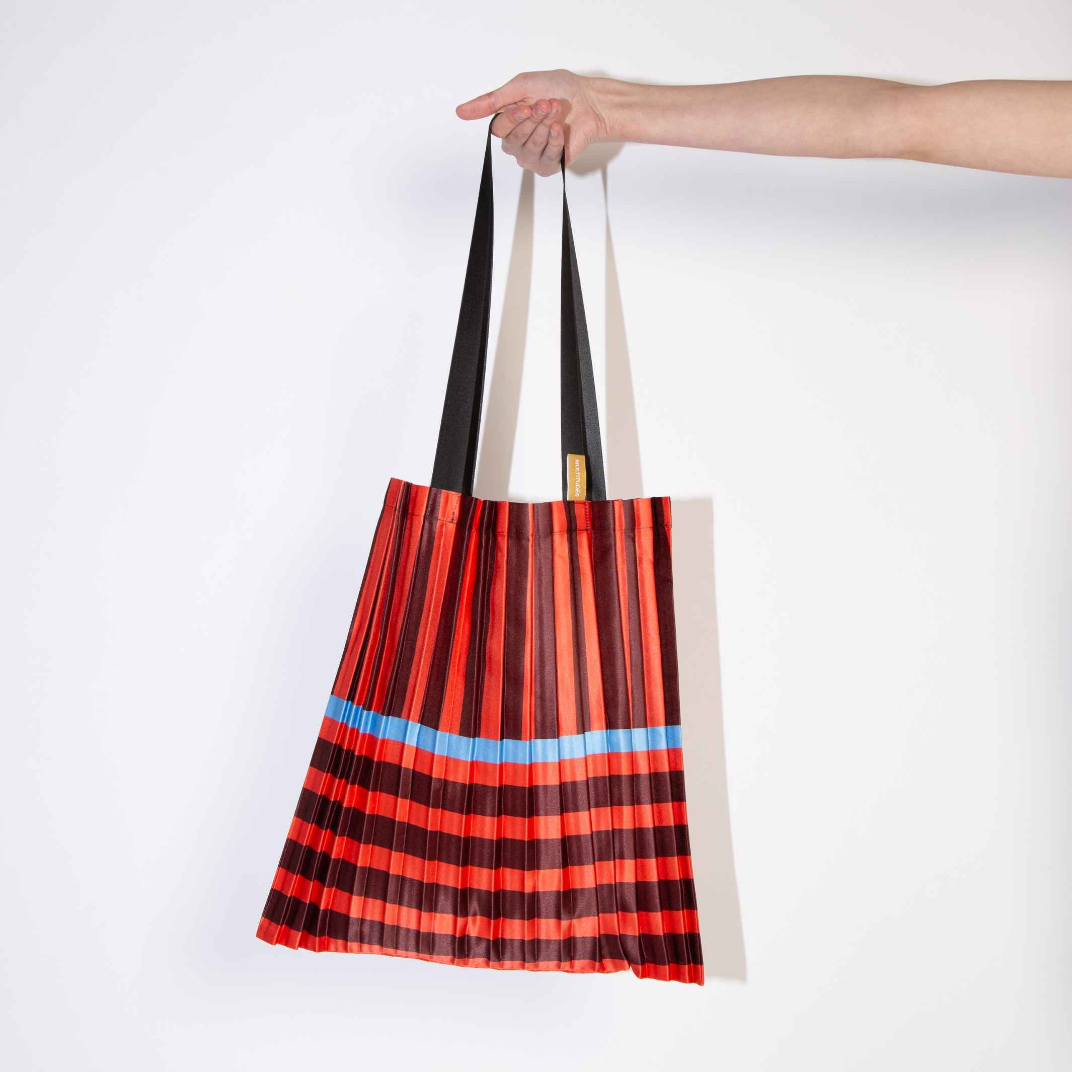 RAVELLO ROT - TOTE BAG - pleated satin | Multitudes