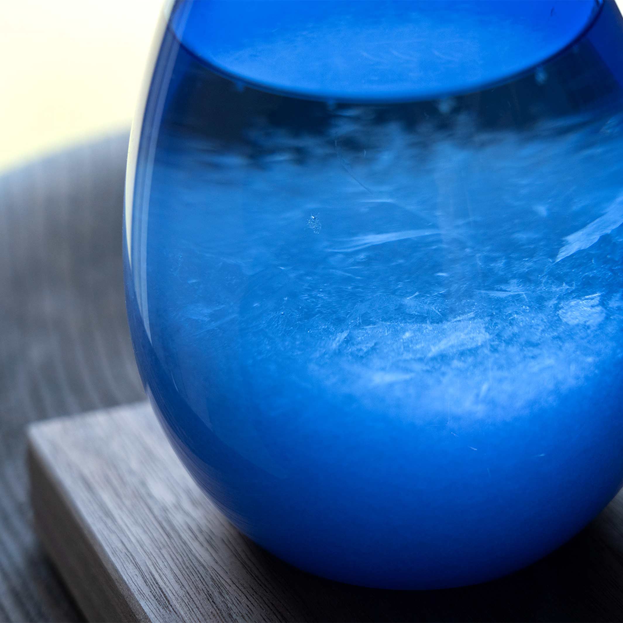 TEMPO DROP Blau | GLAS-OBJEKT & STURMGLAS | H=21 cm | Takeshi Ogawa | 100percent