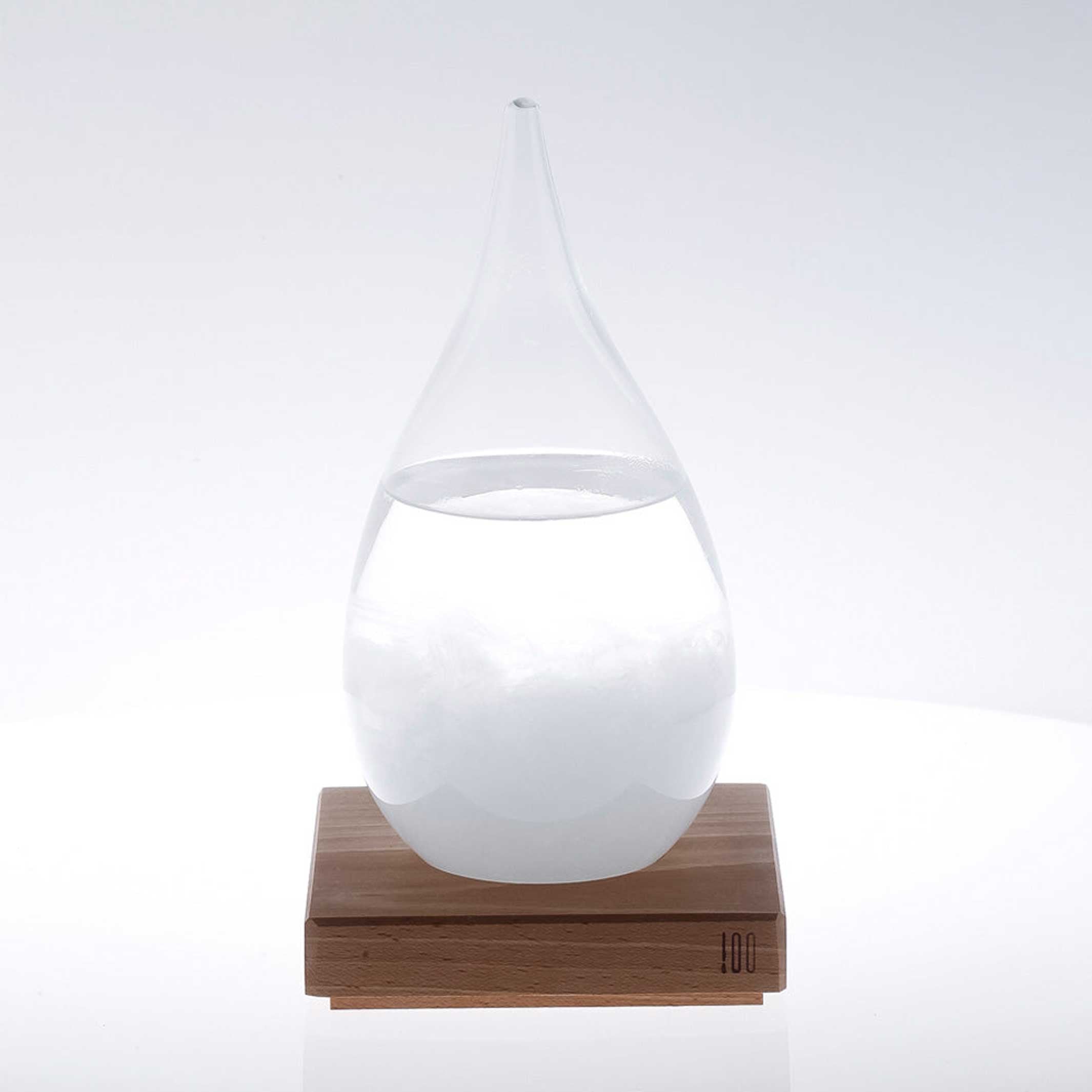 TEMPO DROP Klar | GLAS-OBJEKT & STURMGLAS | H=21 cm | Takeshi Ogawa | 100percent