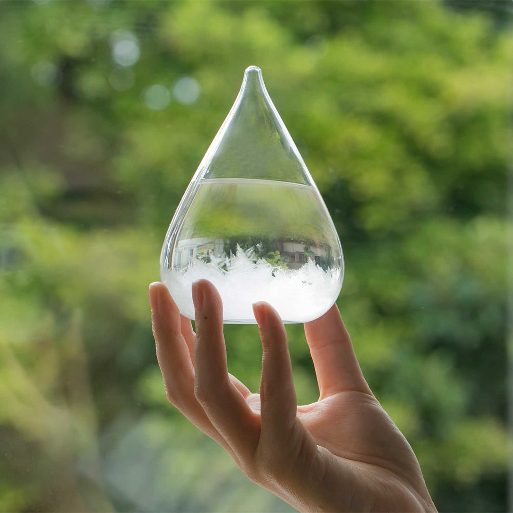 TEMPO DROP Mini Clearr | GLASS-OBJECT and STORM GLASS | H=11 cm | 100Prozent