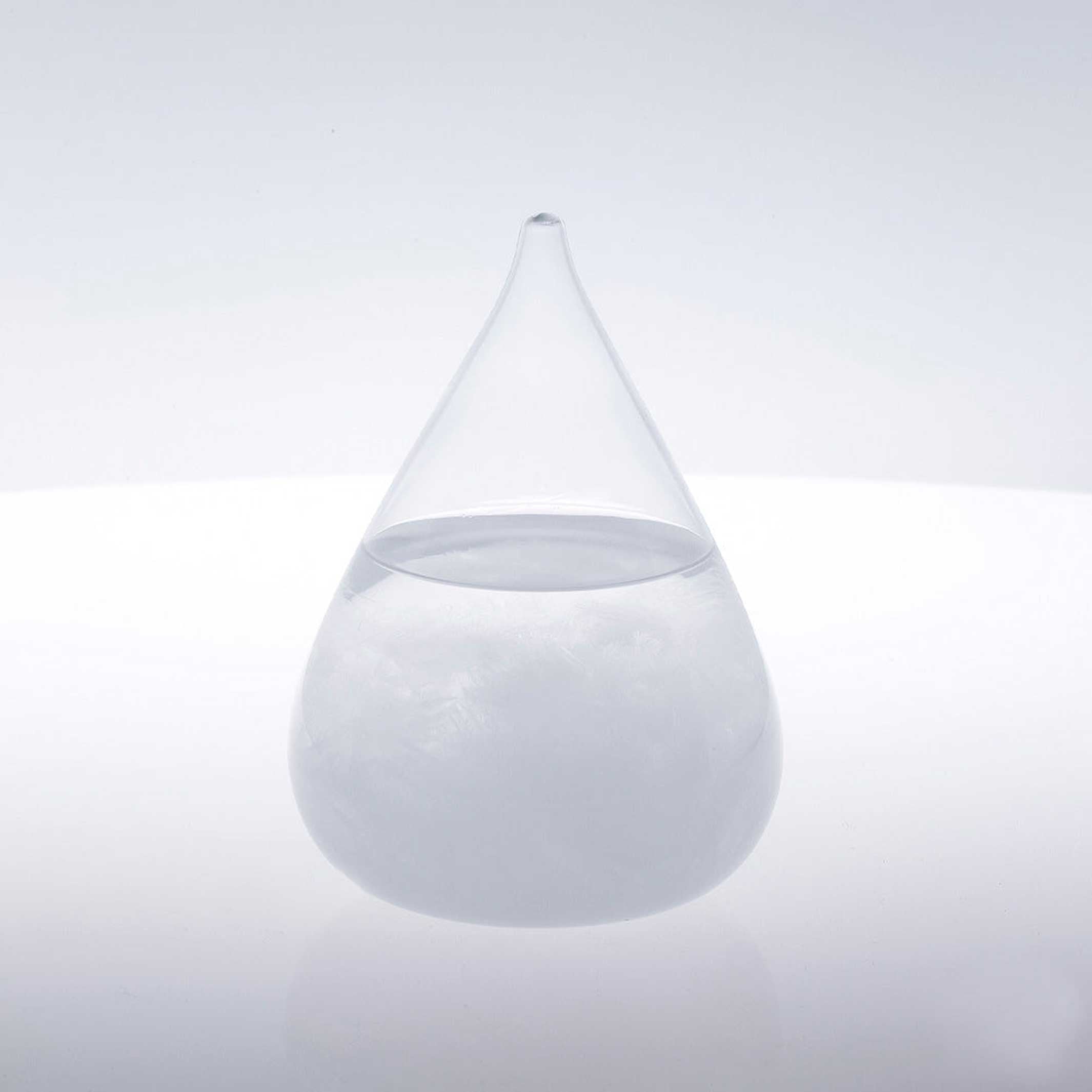TEMPO DROP Mini Klar | GLAS-OBJEKT und STURMGLAS | H=11 cm | 100percent