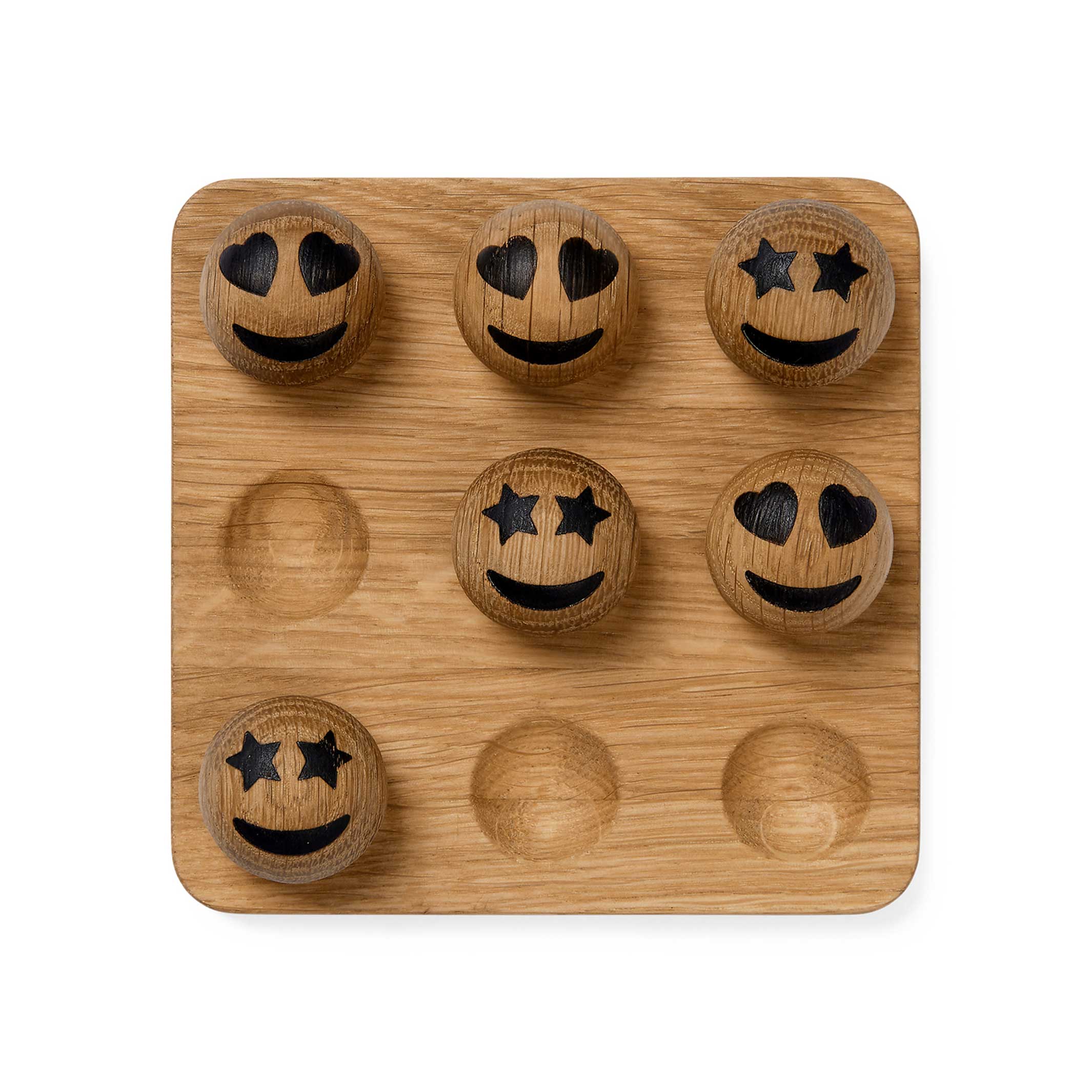 SPRING EMOTIONS TIC TAC TOE - Game withwooden Emoticons | Wooden EMOTICONS | mencke&vagnby | Spring Copenhagen