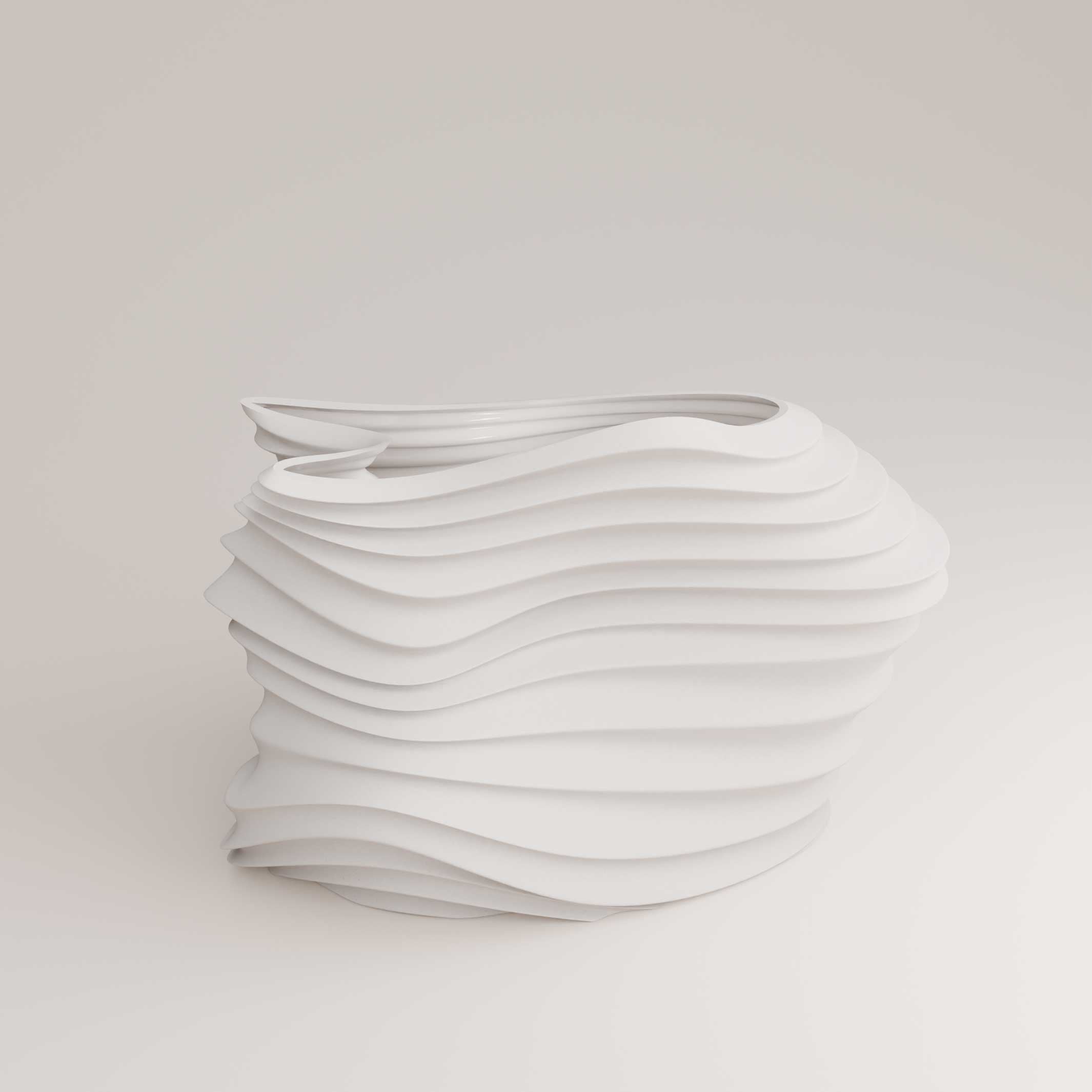 Voo G | Porcelain VASE | H=28 cm | Holaria