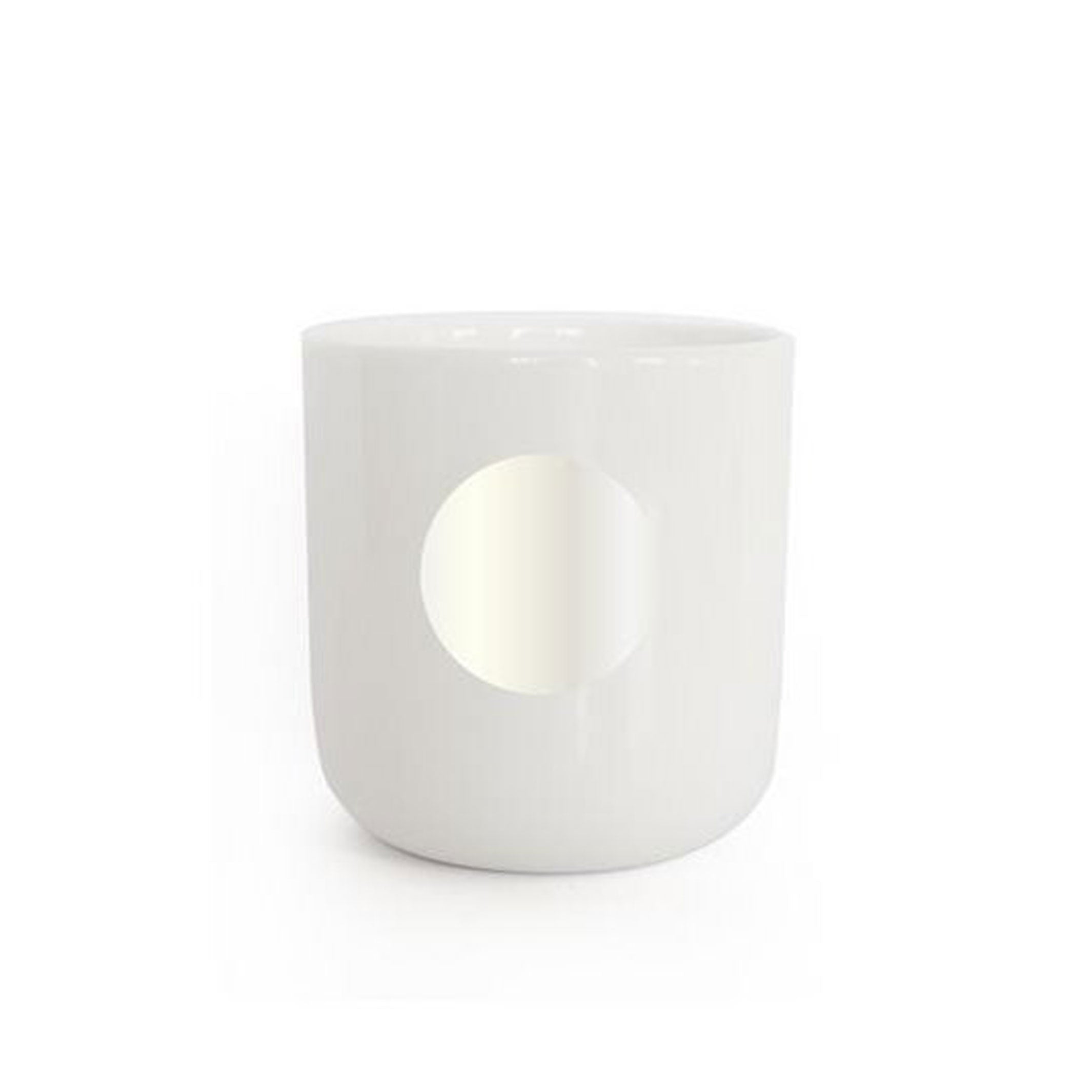 WHITE DOT | white coffee & tea MUG with a Pearl White Dot | Letters & Glyphs Collection | PLTY