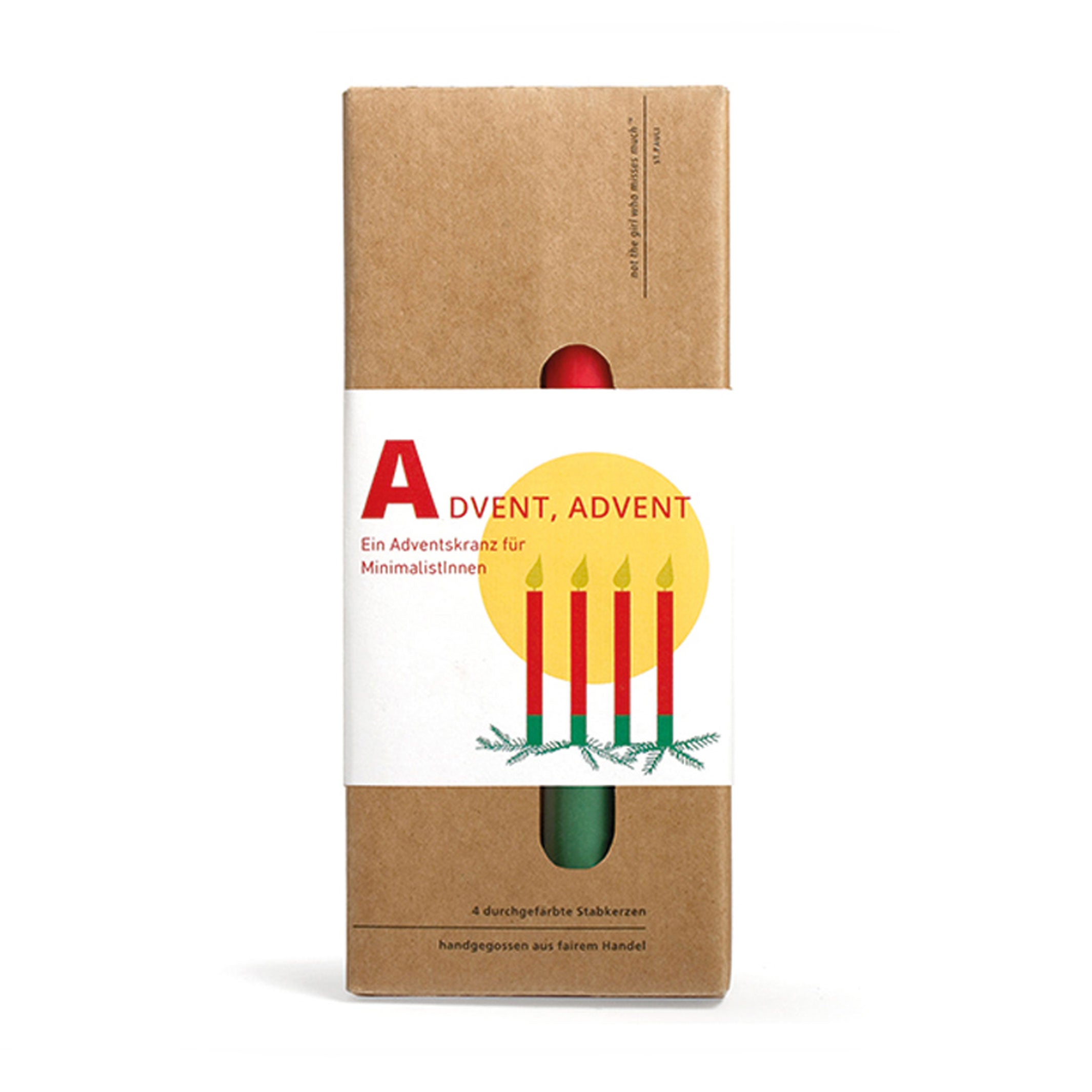 ADVENT WREATH | Thin CHRISTMAS CANDLE | Set of 4 | 8-9 hrs burn time | not the girl who misses much