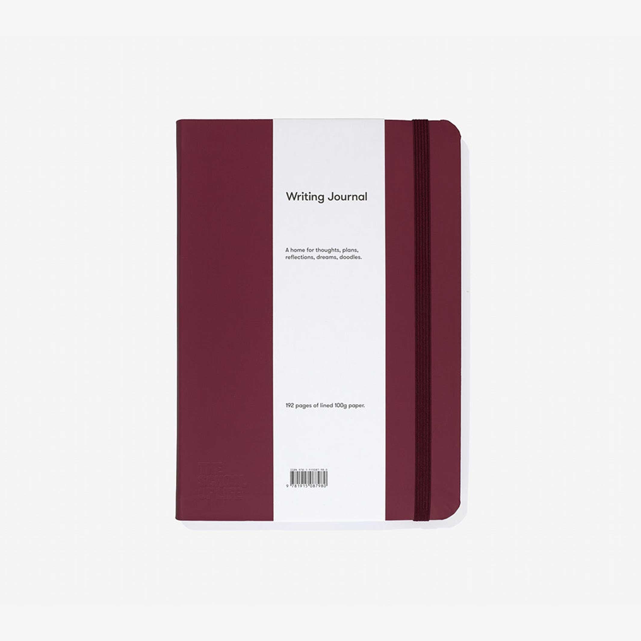 WRITING JOURNAL - liniertes Tagebuch Burgund - English Edition | The School of Life