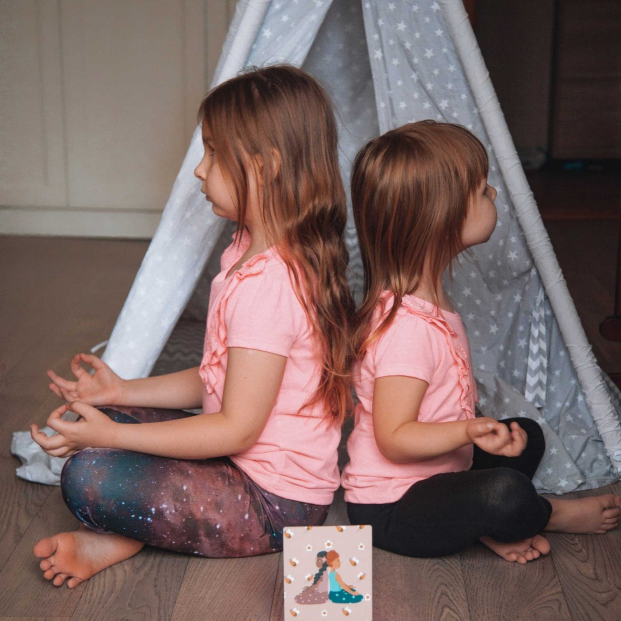 KIDS YOGA - Partner Erweiterungs-Set - 30 weitere Partner Yoga-Übungen für Kinder | IMYOGI