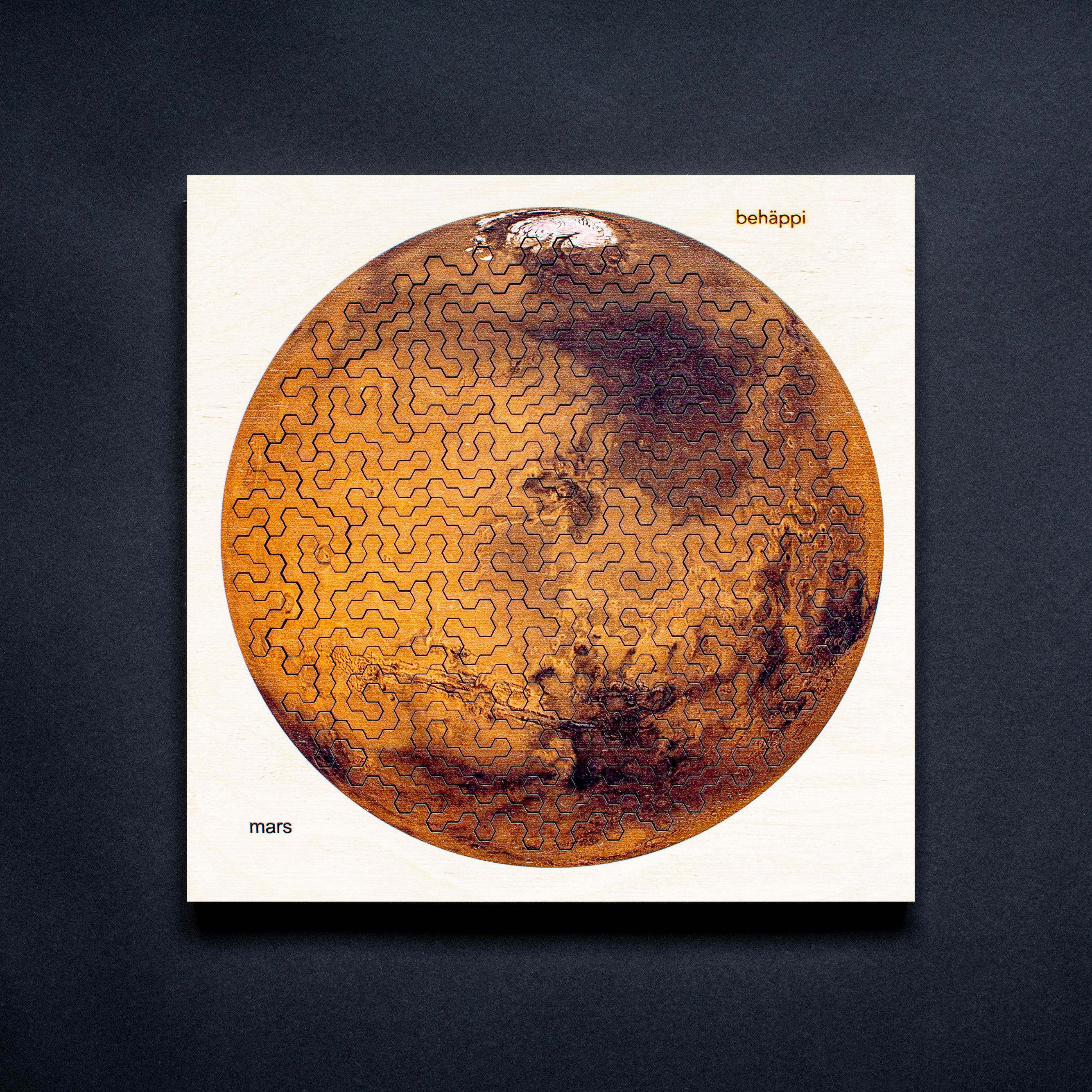 MARS | Extraordinary Wooden IQ PUZZLES | Planetary Series | Level Hard | Behäppi