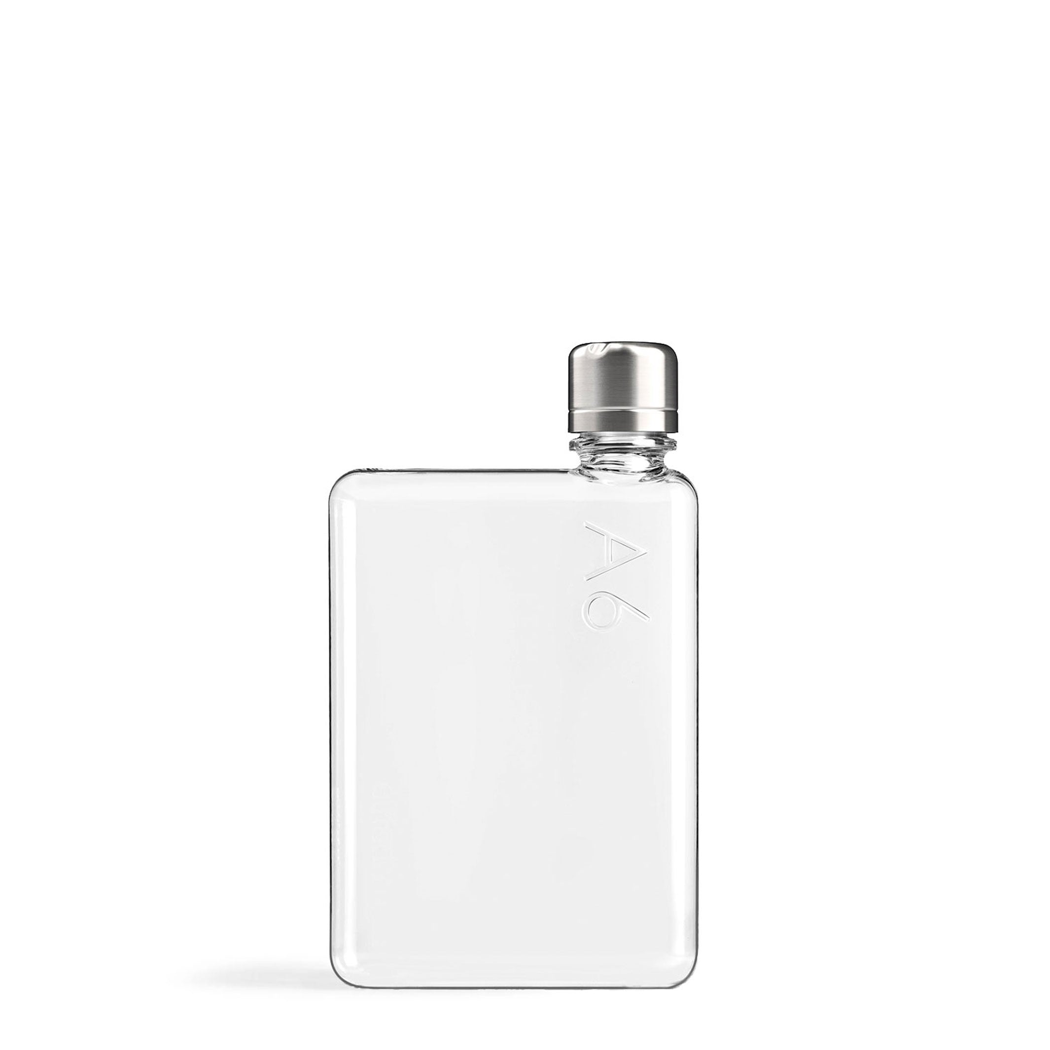 Bouteille mémo A6 | BOUTEILLE D'EAU ET DE BOISSON plate réutilisable | 375 ml