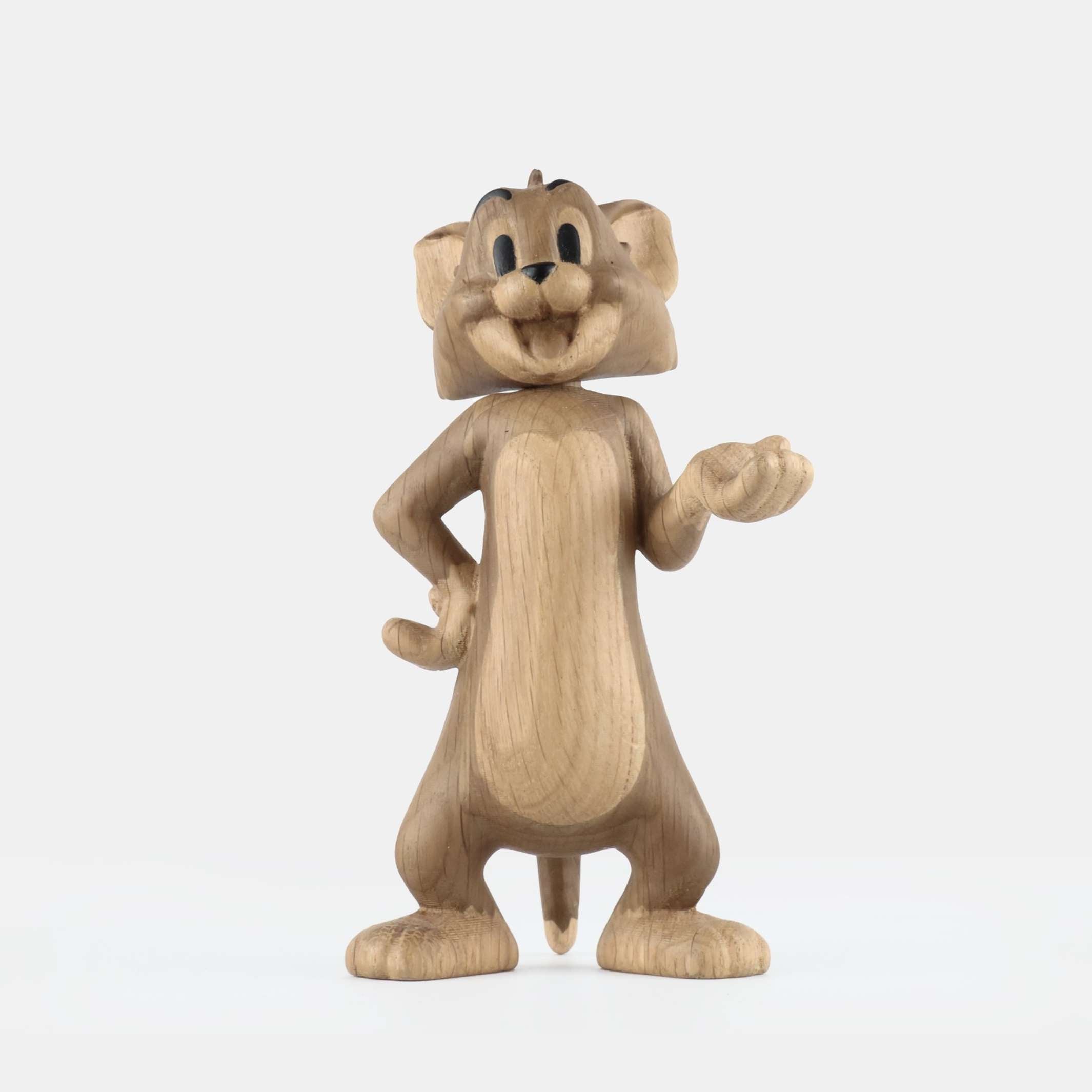 ★TOM★ Wooden Figure Tom Large – Oak · 24 cm | boyhood × Tom & Jerry