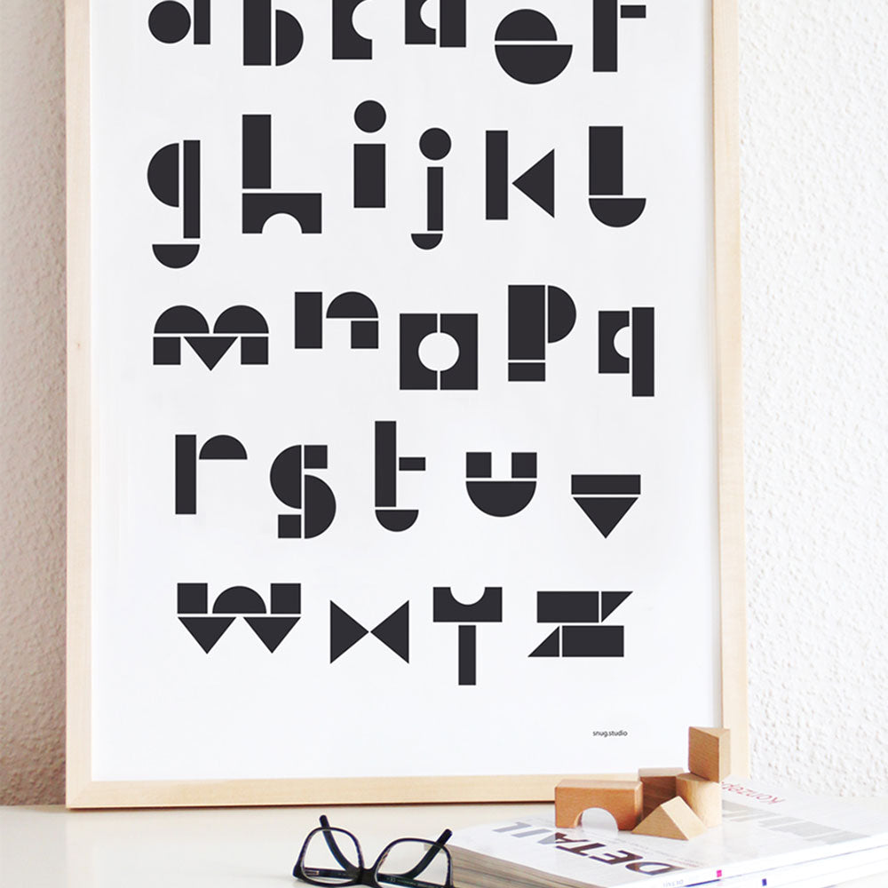 SNUG.ABC | BUCHSTABEN POSTER | Snug Studio