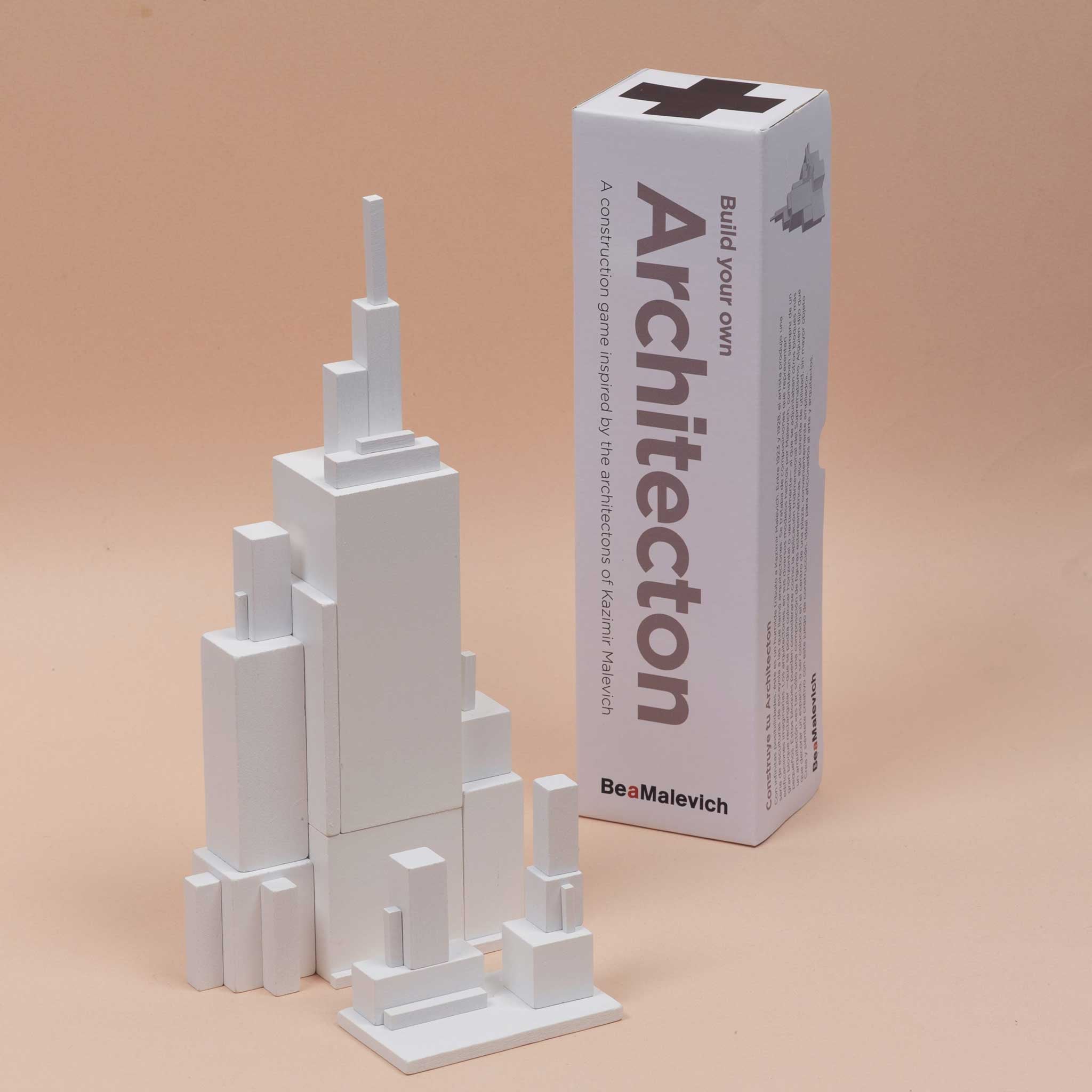 ARCHITECTON | Holz-Architektur-BAUSTEINE-Set | C4 Large Version | BeaMalevich