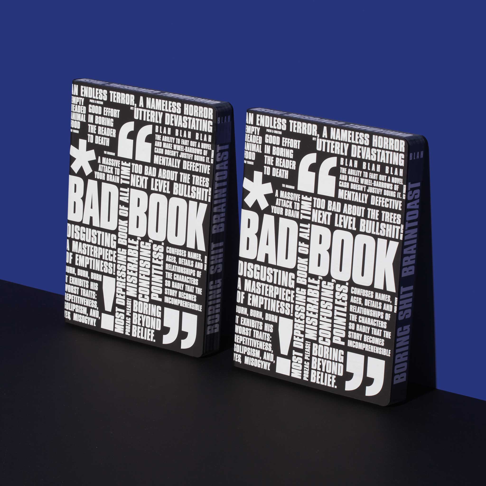 BAD BOOK | GRAPHIC L Serie | schwarzes NOTIZBUCH | Nuuna - Charles & Marie