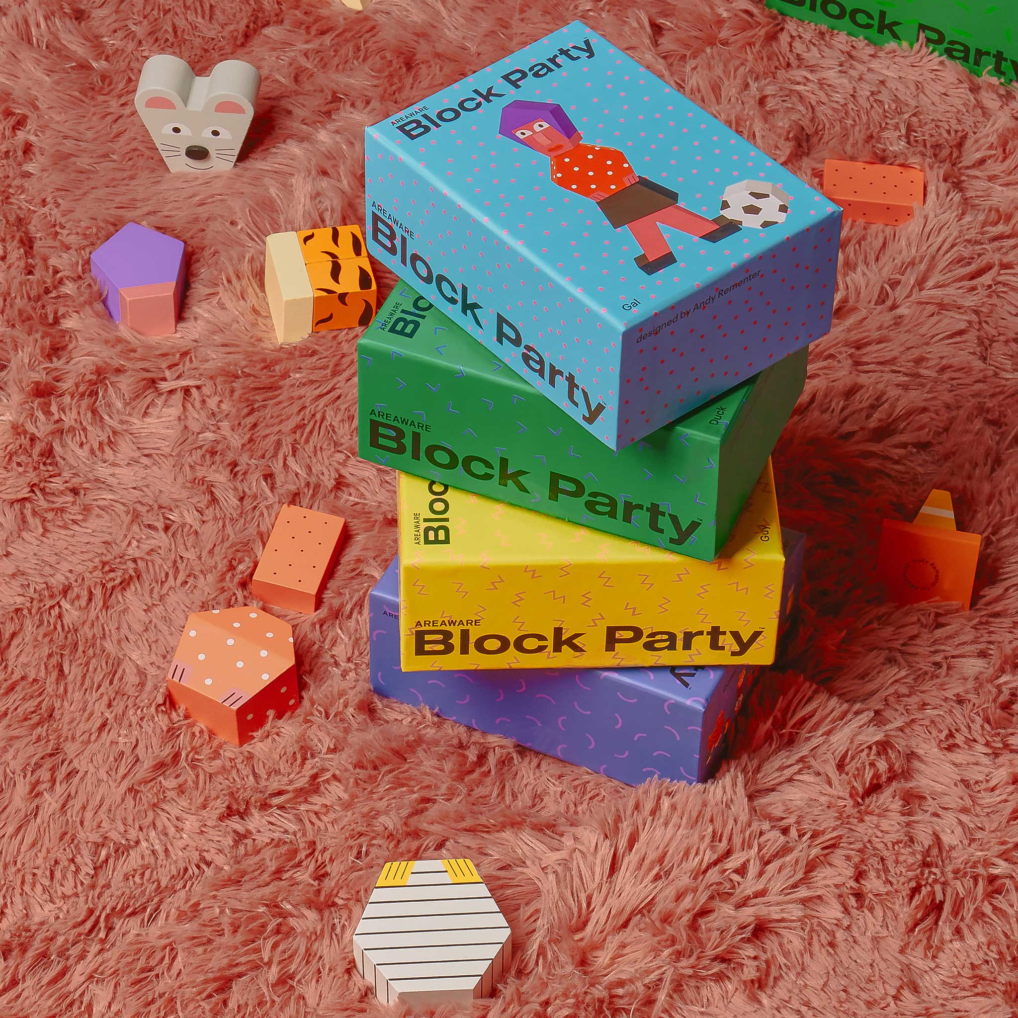 BLOCK PARTY | Holz FIGUREN | Andy Rementer | Areaware - Charles & Marie