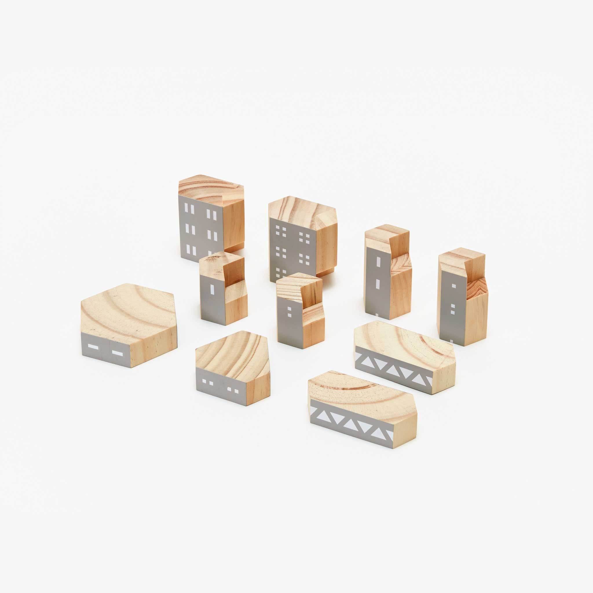 BLOCKITECTURE | BRUTALISM | Wooden ARCHITECTURE BLOCKS | James Paulius | Areaware