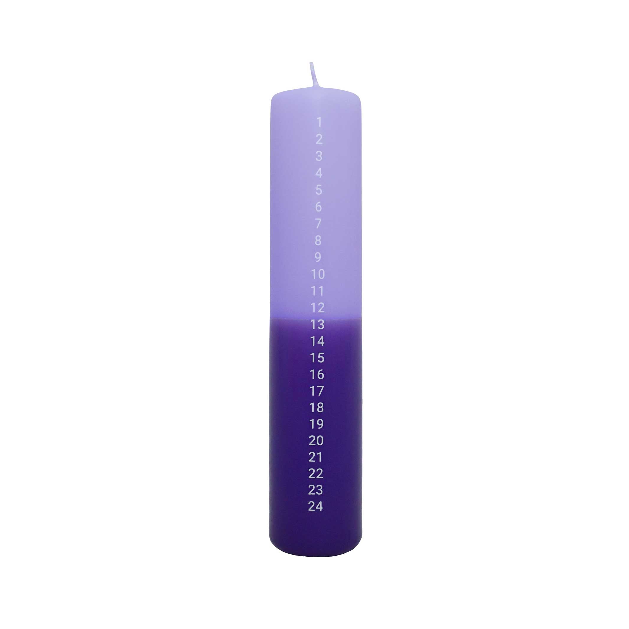 CALENDAR LIGHT NO. 4 | Xmas Countdown CANDLE | lavender purple | FindersKeepers