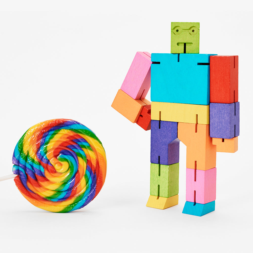 CUBEBOT® Medium | Multicolor | 3D PUZZLE ROBOTER | David Weeks | Areaware