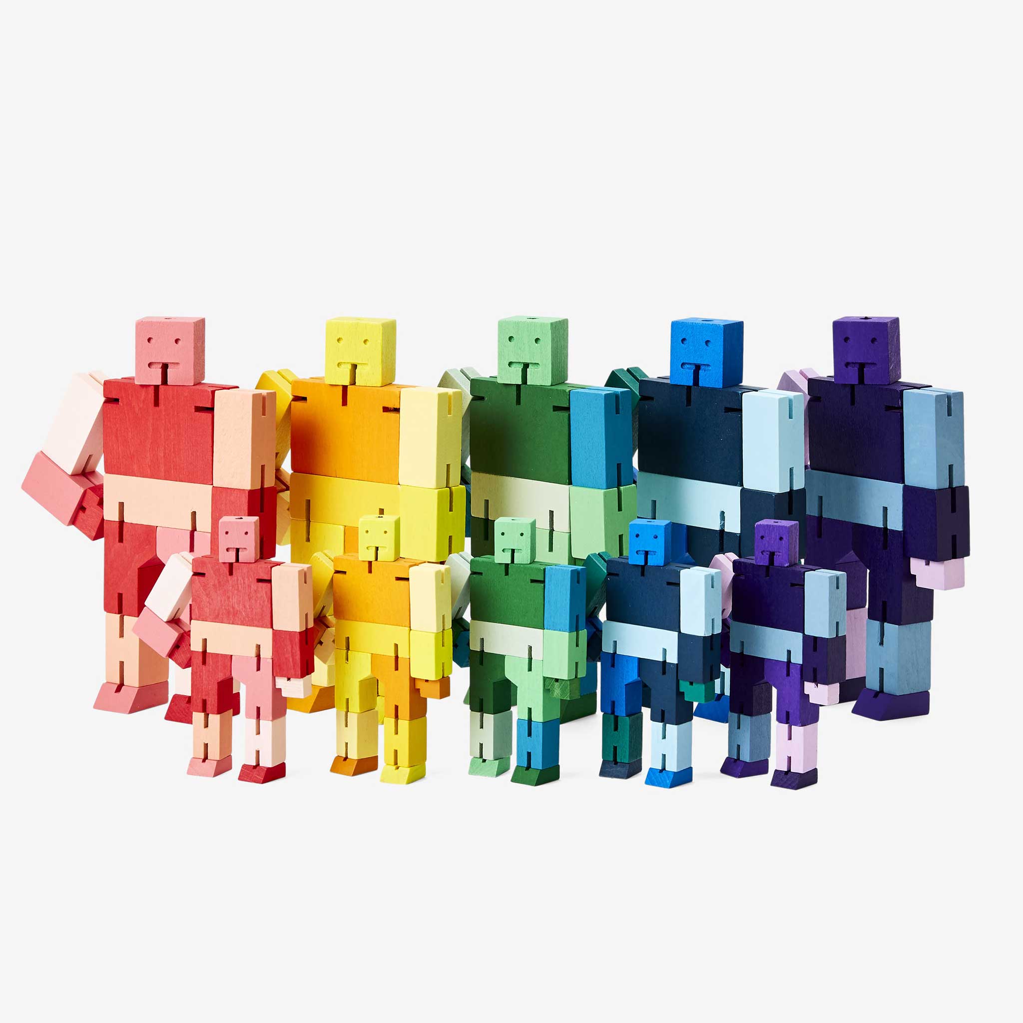 CUBEBOT® Capsule Collection | 3D PUZZLE ROBOTER | Gelb Multi | David Weeks | Areaware