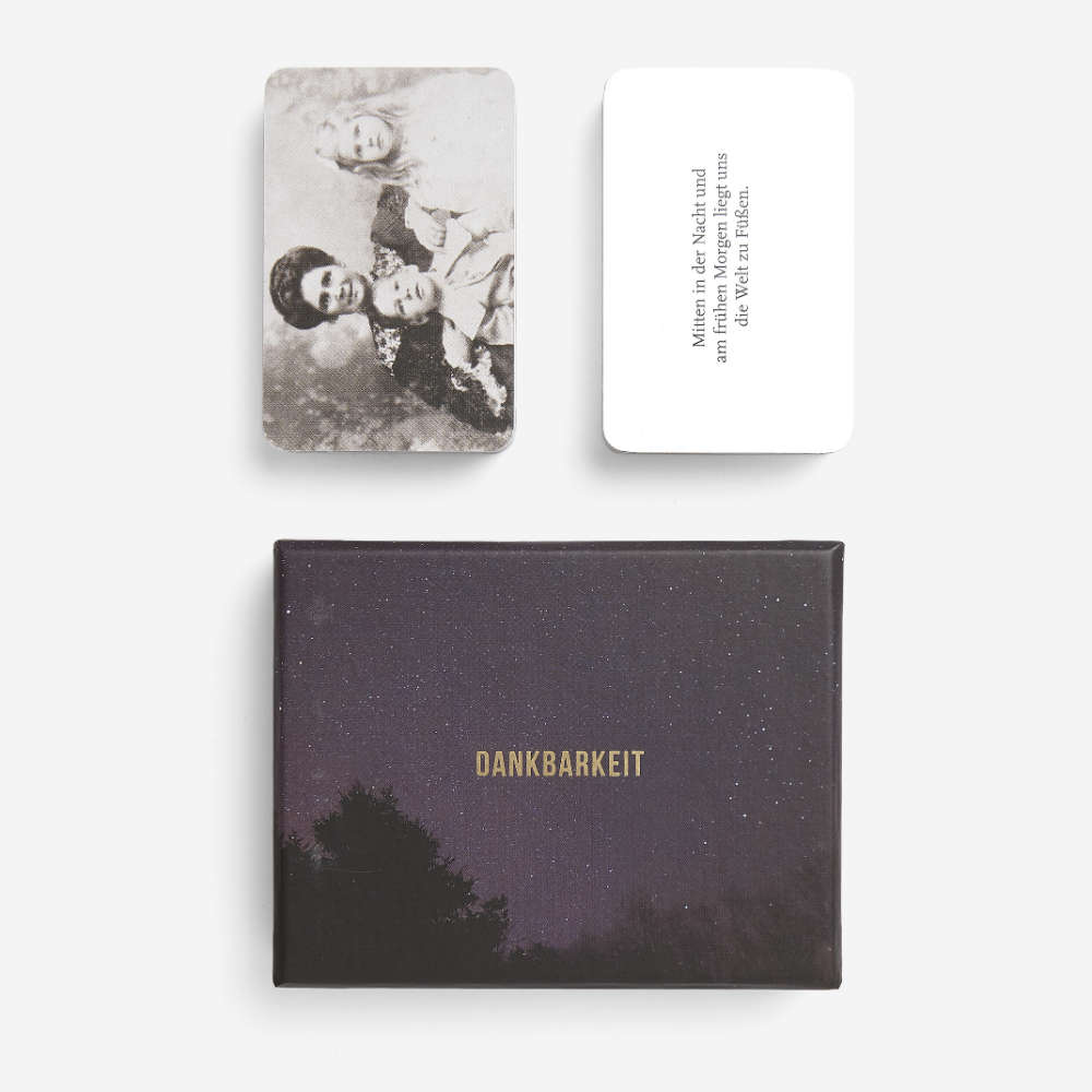 DANKBARKEIT | CARD SET of 60 reasons why to be thankful | German Edition | The School of Life