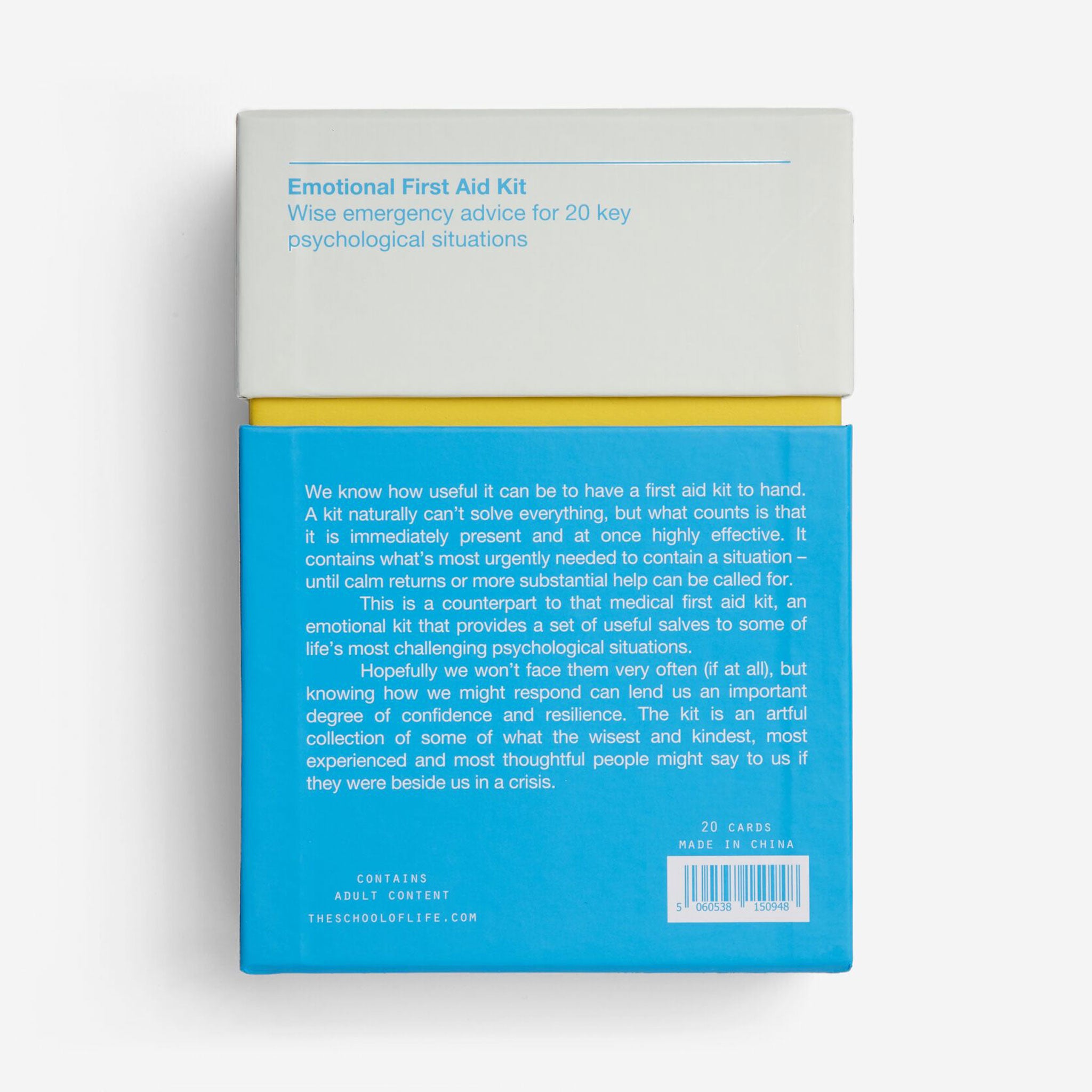 EMOTIONAL FIRST AID KIT | CARD SET | English Edition | The School of Life