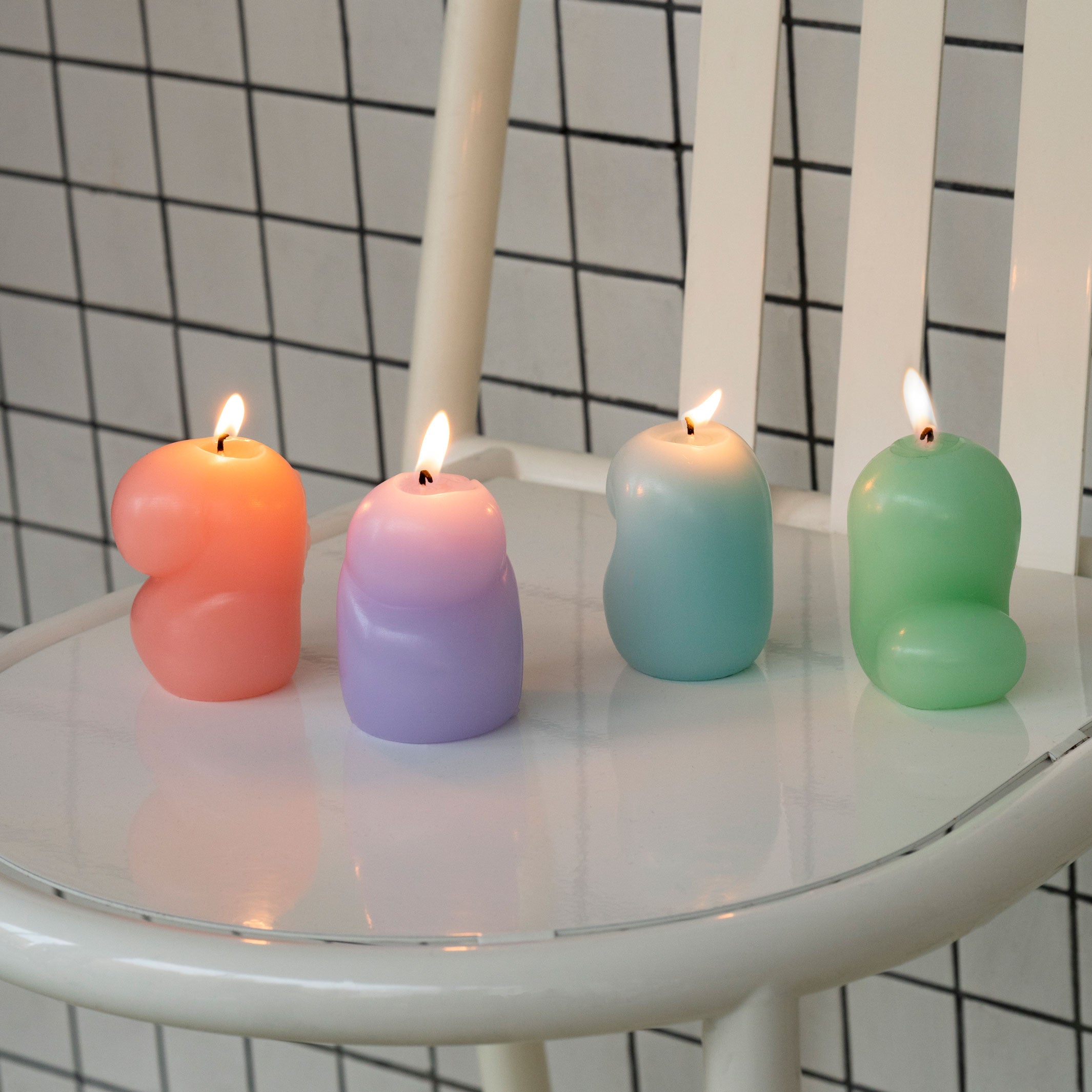 GOOBER Mini | Set of four small CANDLES | Talbot & Yoon | Areaware