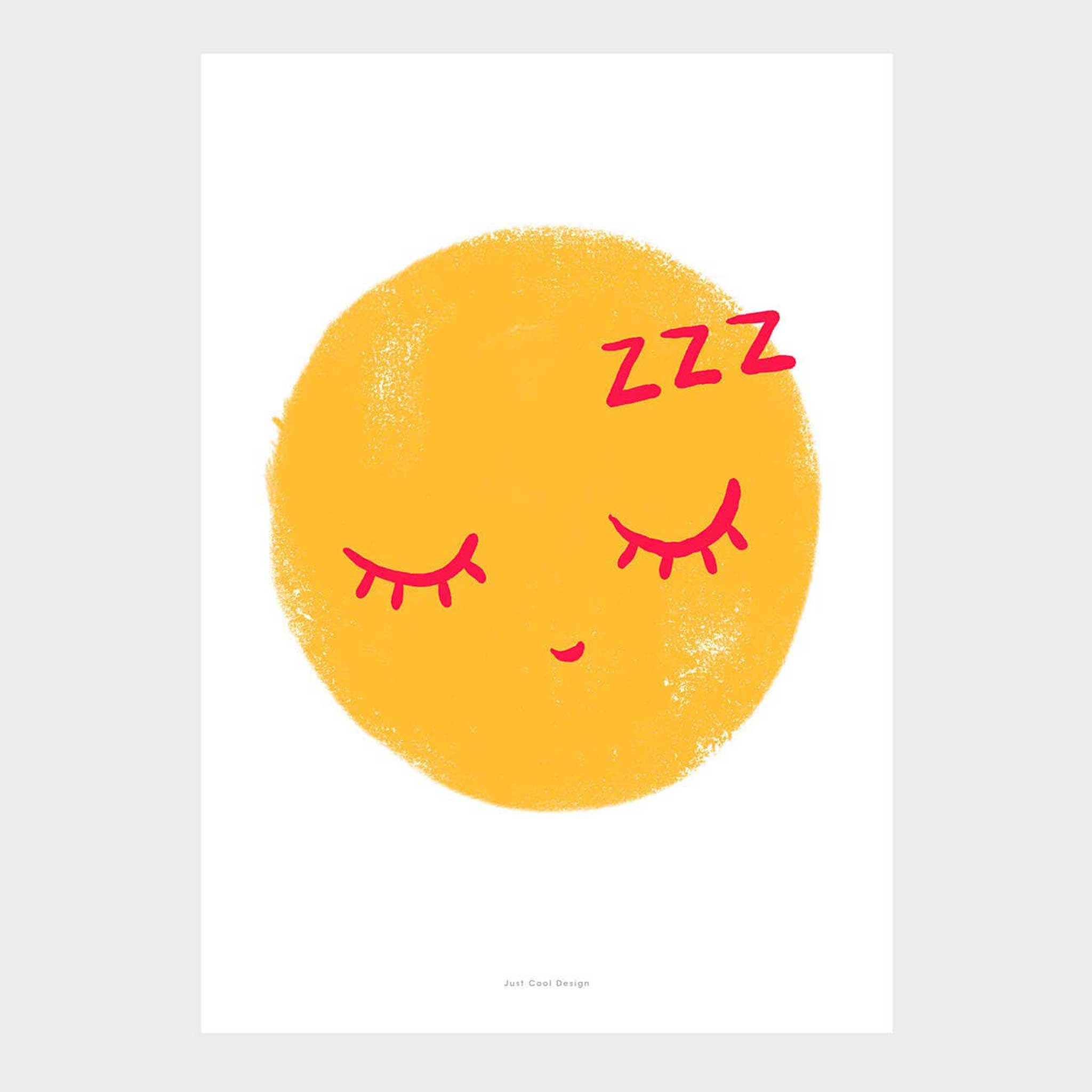 GOOD NIGHT EMOTICON | Grafik POSTER | A3 Format | Just Another Cool Design