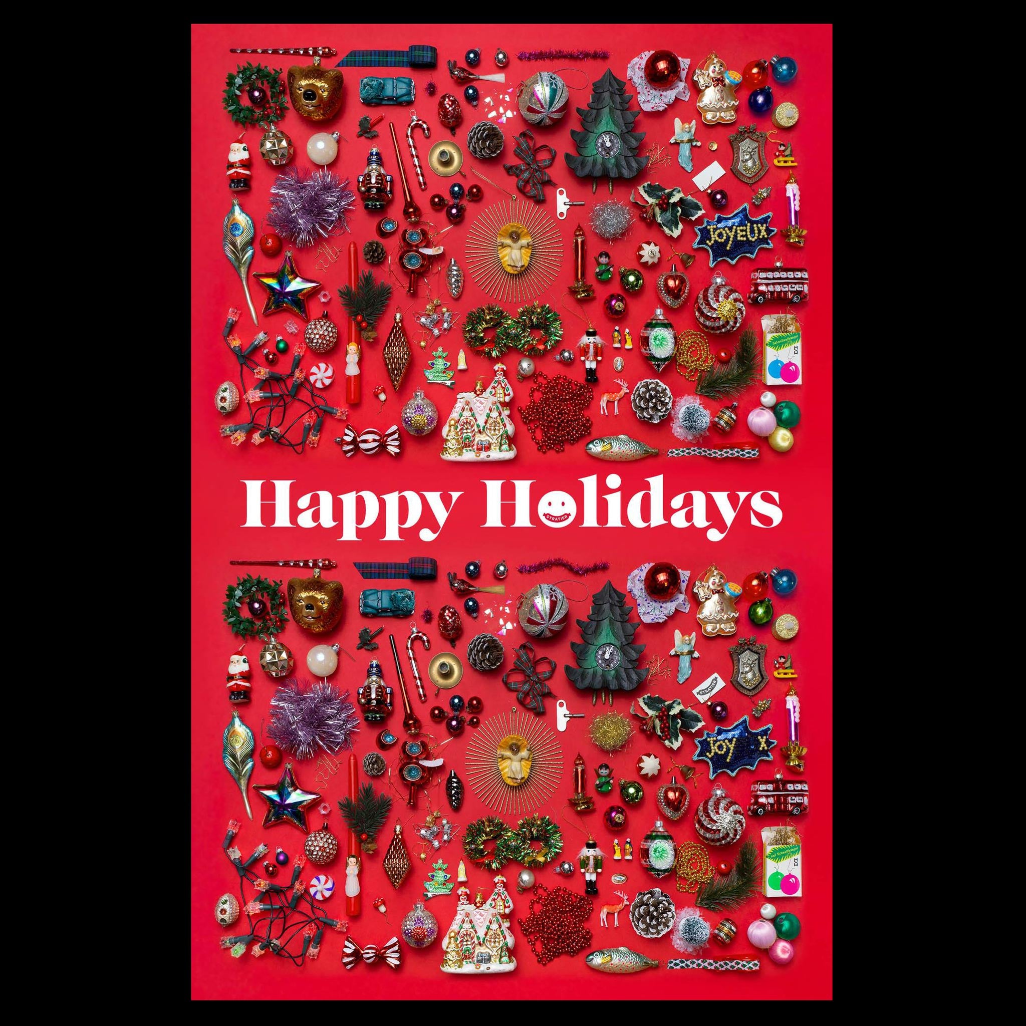 HAPPY HOLIDAYS | 100 DIFFERENCES| XL Game POSTER | 65x100cm | Stratier