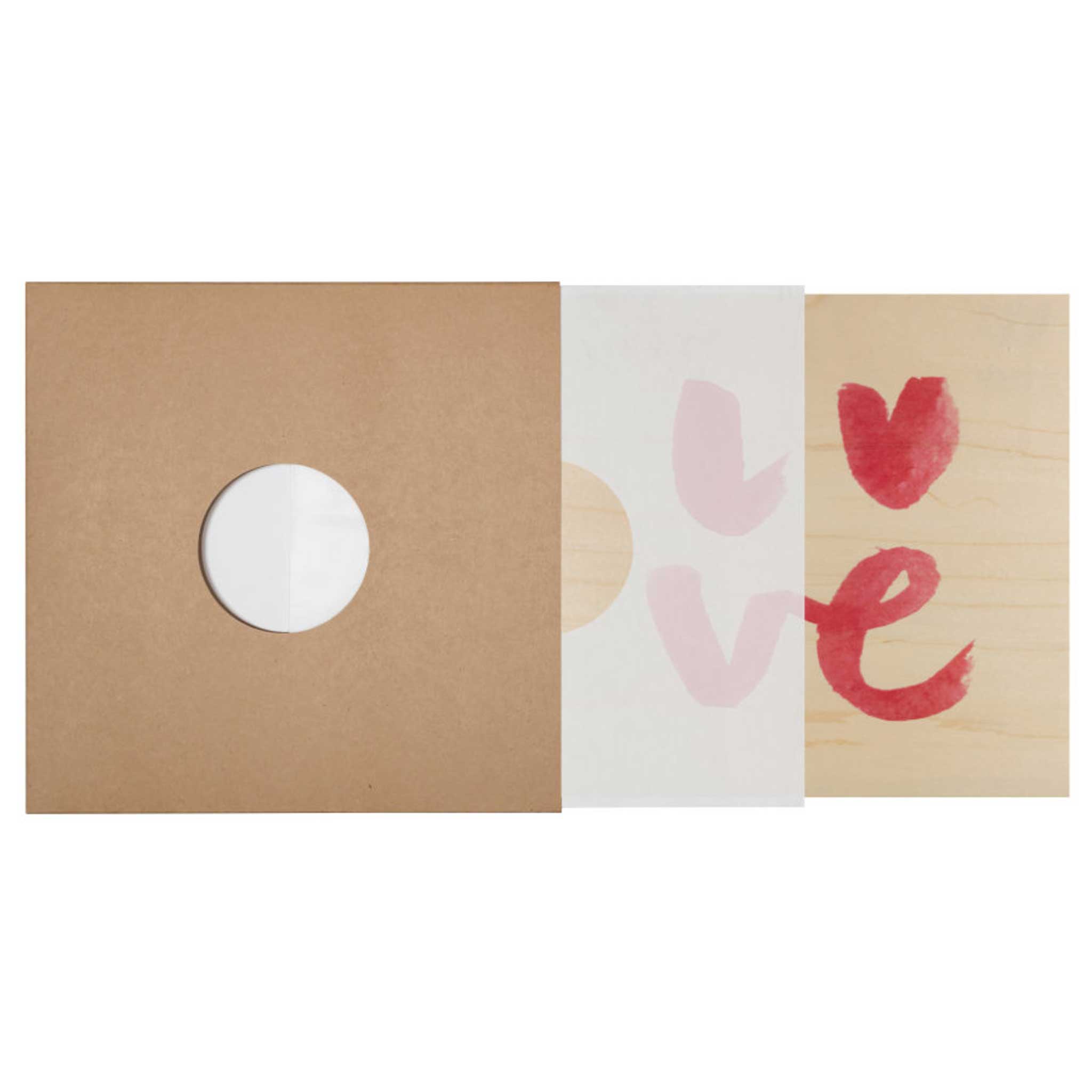 LOVE | POSTER aus Holz | 30x30 cm | Woodhi - Charles & Marie