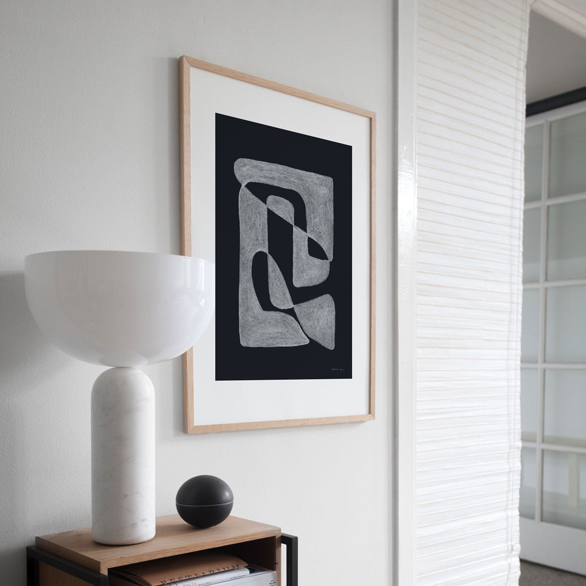 BLACK | LINEARE ART PRINT | POSTER | 50x70 cm | Atelier CPH | Connox Collection - Charles & Marie