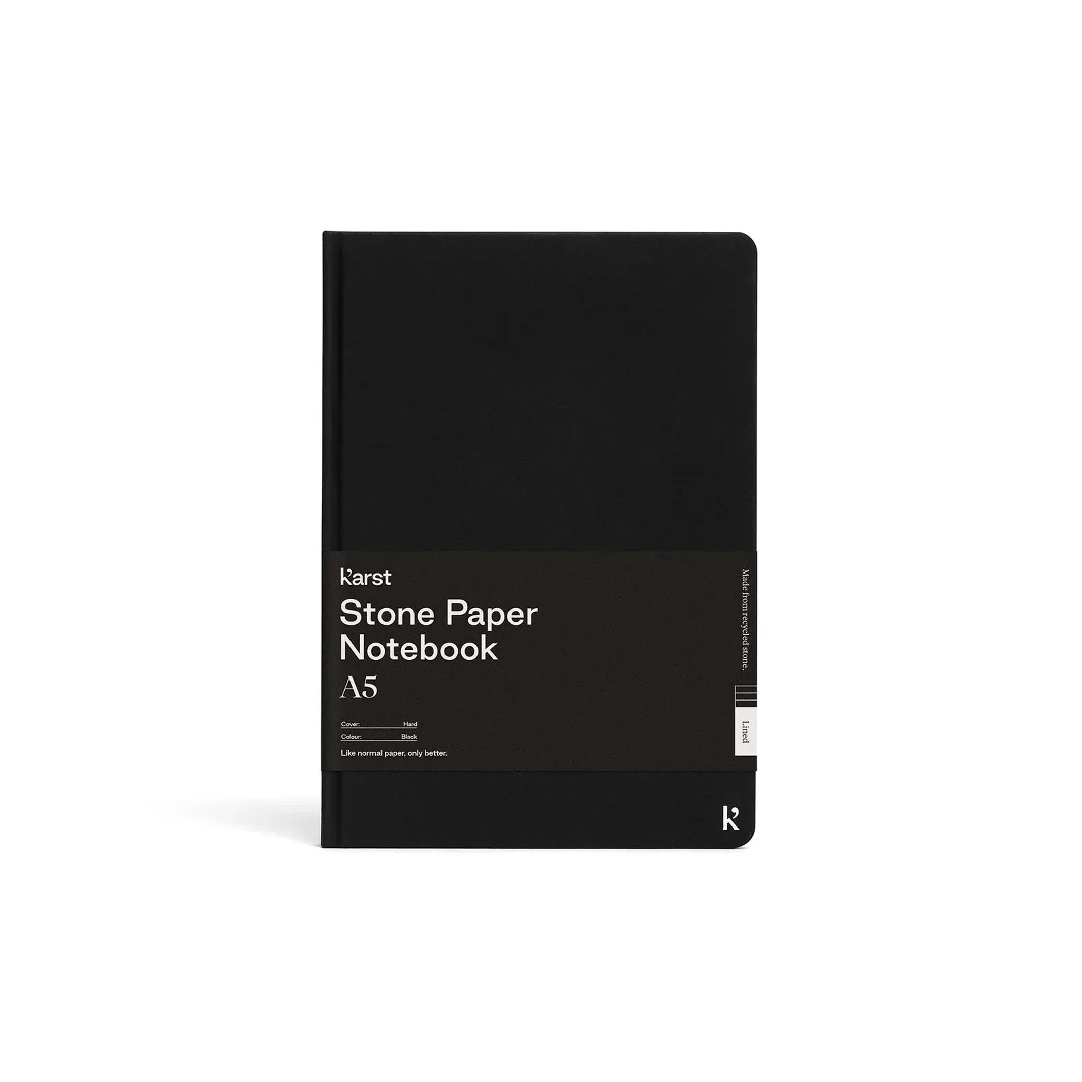 Hardcover NOTEBOOK A5 | Black | Karst Stone Paper