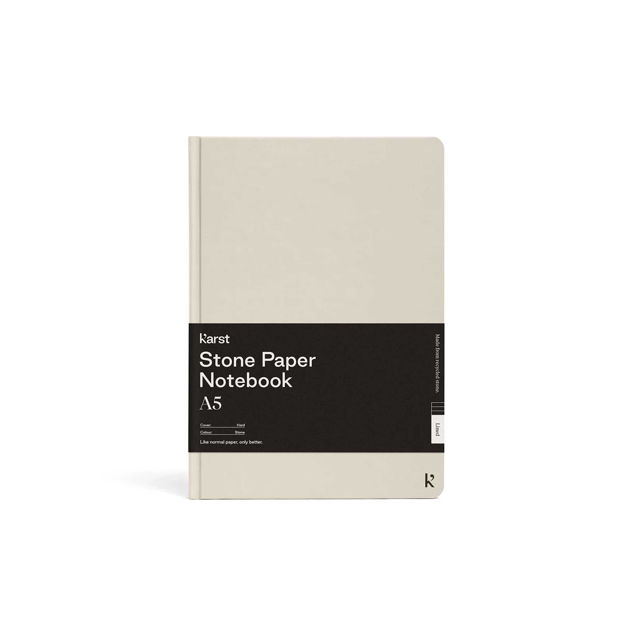Hardcover NOTEBOOK A5 | Stone-graues NOTIZBUCH | Karst Stone Paper