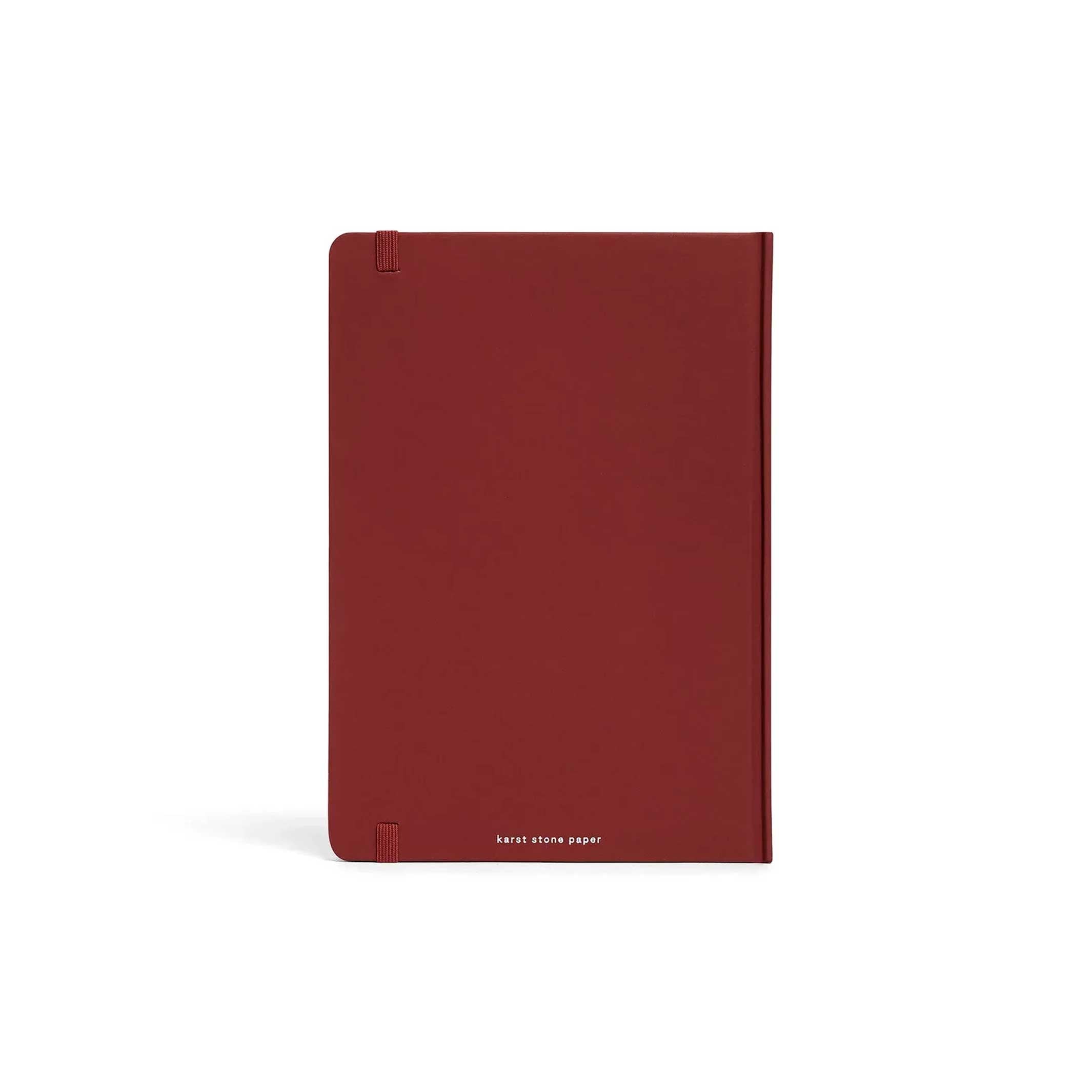 Hardcover NOTEBOOK A5 | Pinot-rotes NOTIZBUCH | Karst Stone Paper