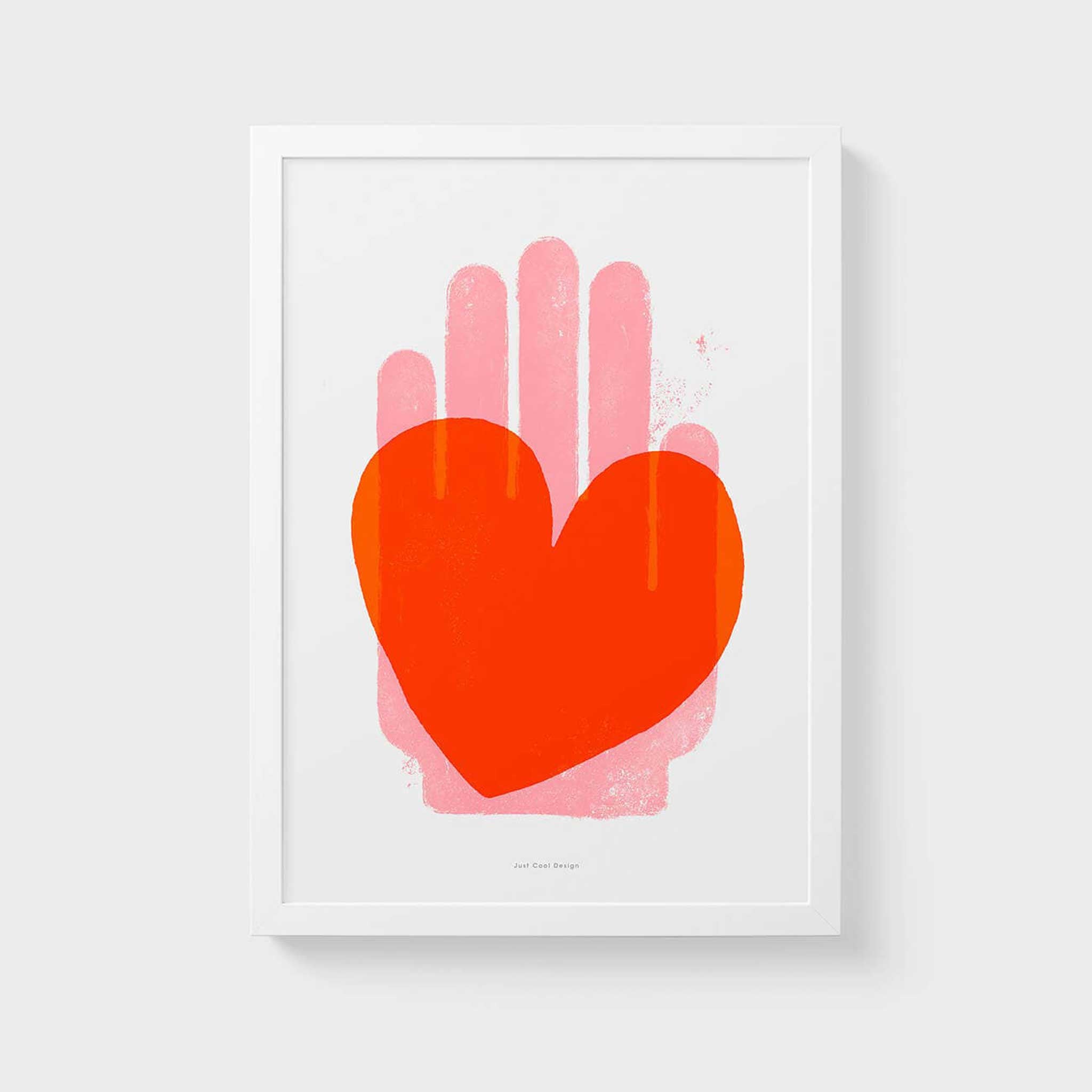 RED HEART | Graphic POSTER | A3 Format | Just Another Cool Design