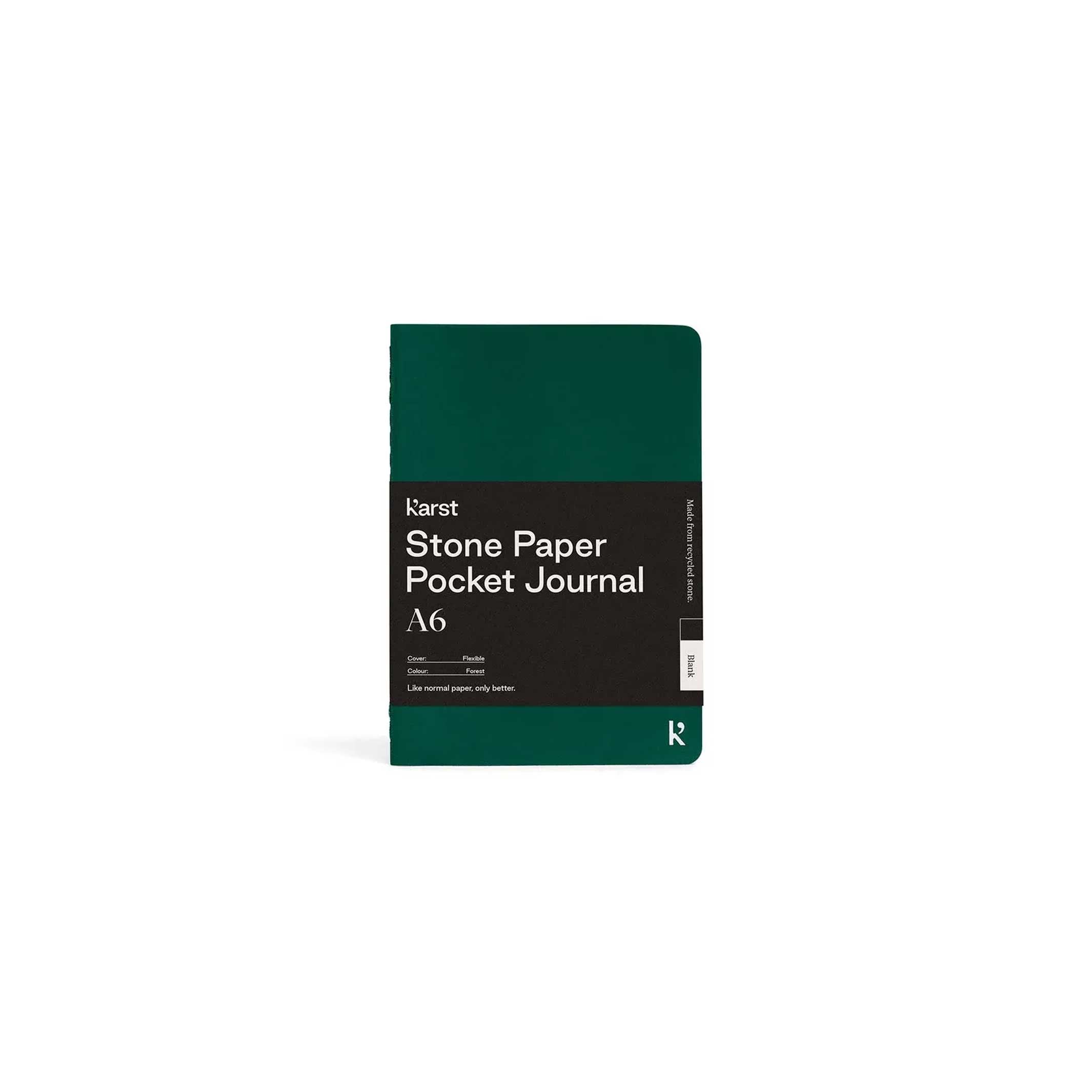Softcover Pocket JOURNAL | Kleines NOTIZBUCH  | A6 blanko | Karst Stone Paper