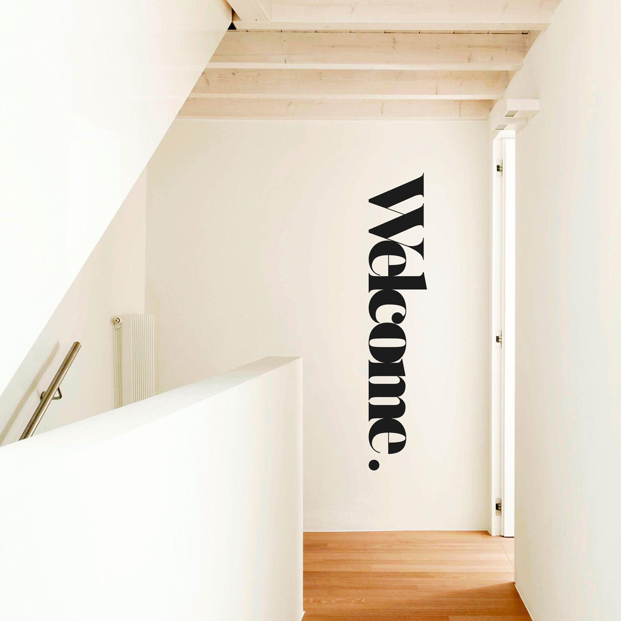 WELCOME | dekorativer WAND-AUFKLEBER | 175x35 cm | WEEW Smart Design