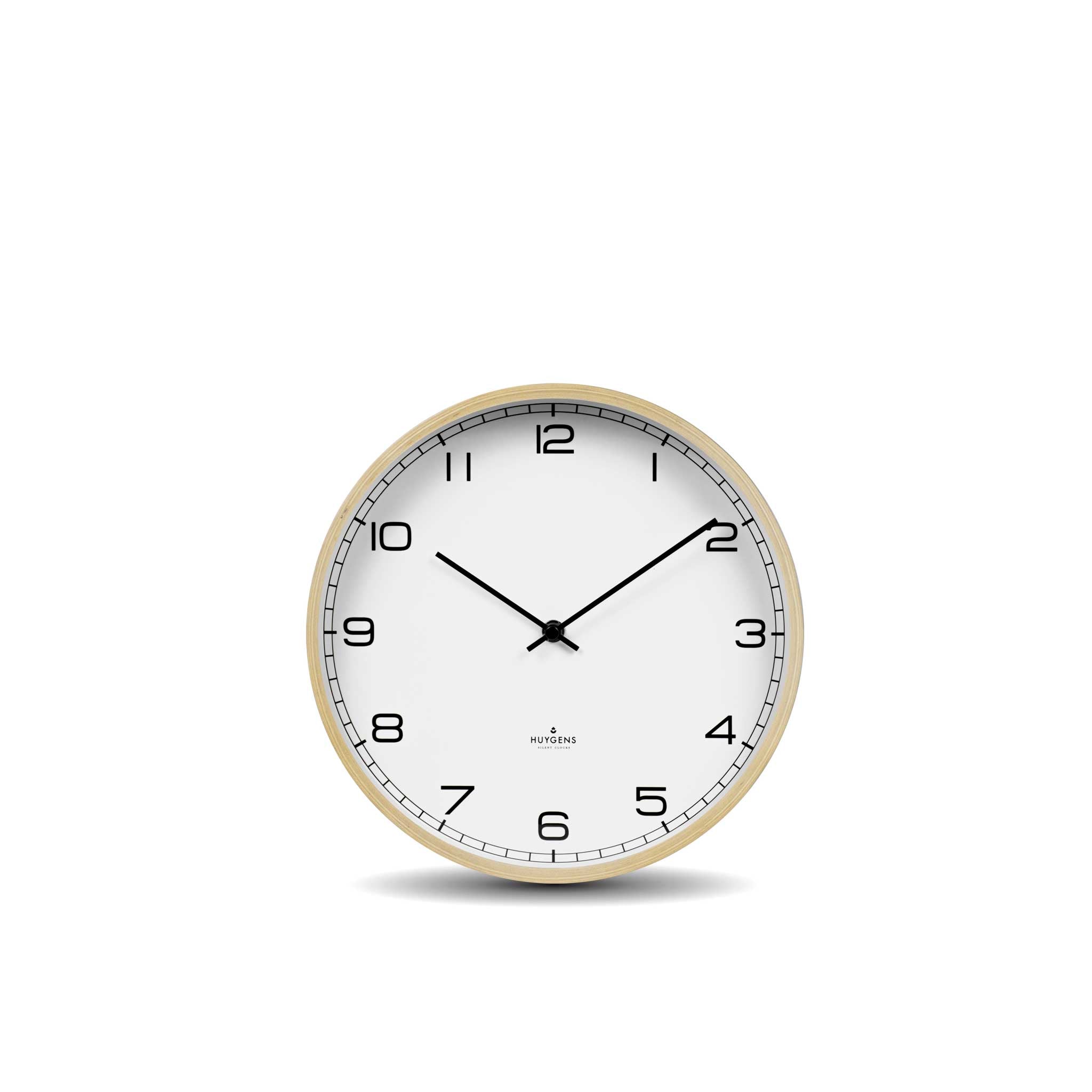 (White) Orium 30 cm Silent Clock, White - 4