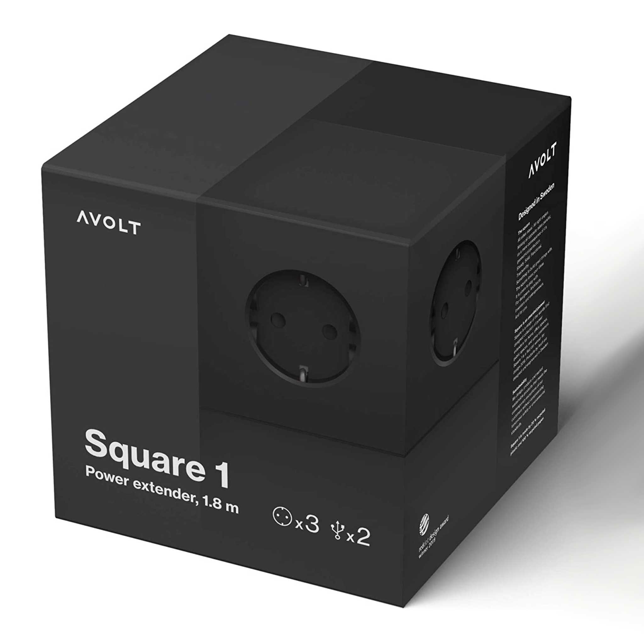 Avolt Socket Cube with USB A dfp Design SINGLE PIECES